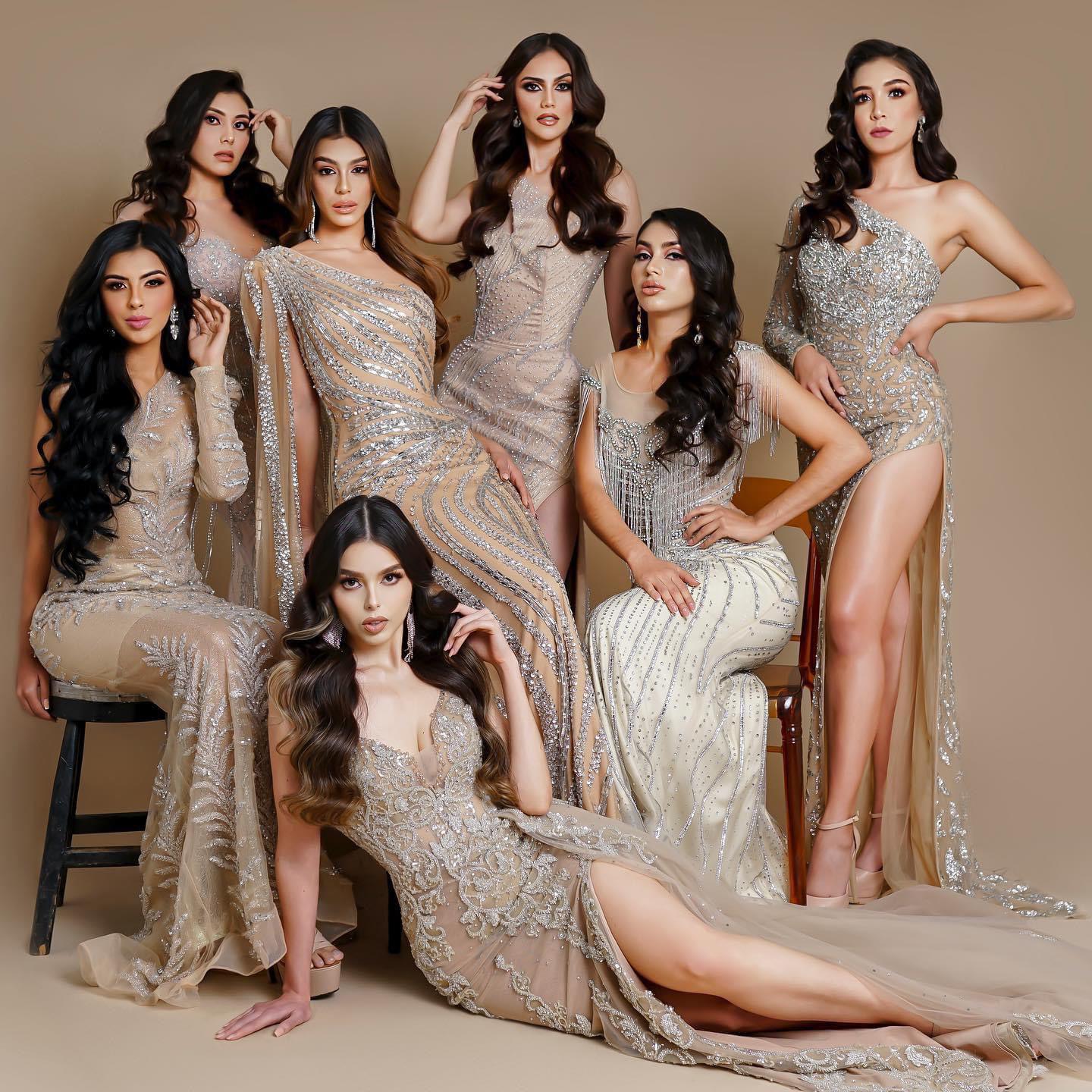 $!Mariana García, Katherine Burgos y Nidia Rubio, de Culiacán; Vanessa Gill, de Los Mochis; Deysi Unzueta, de Navolato; Odeth Jiménez, de Los Mochis, y la ganadora Christel Ortiz, también de Culiacán.