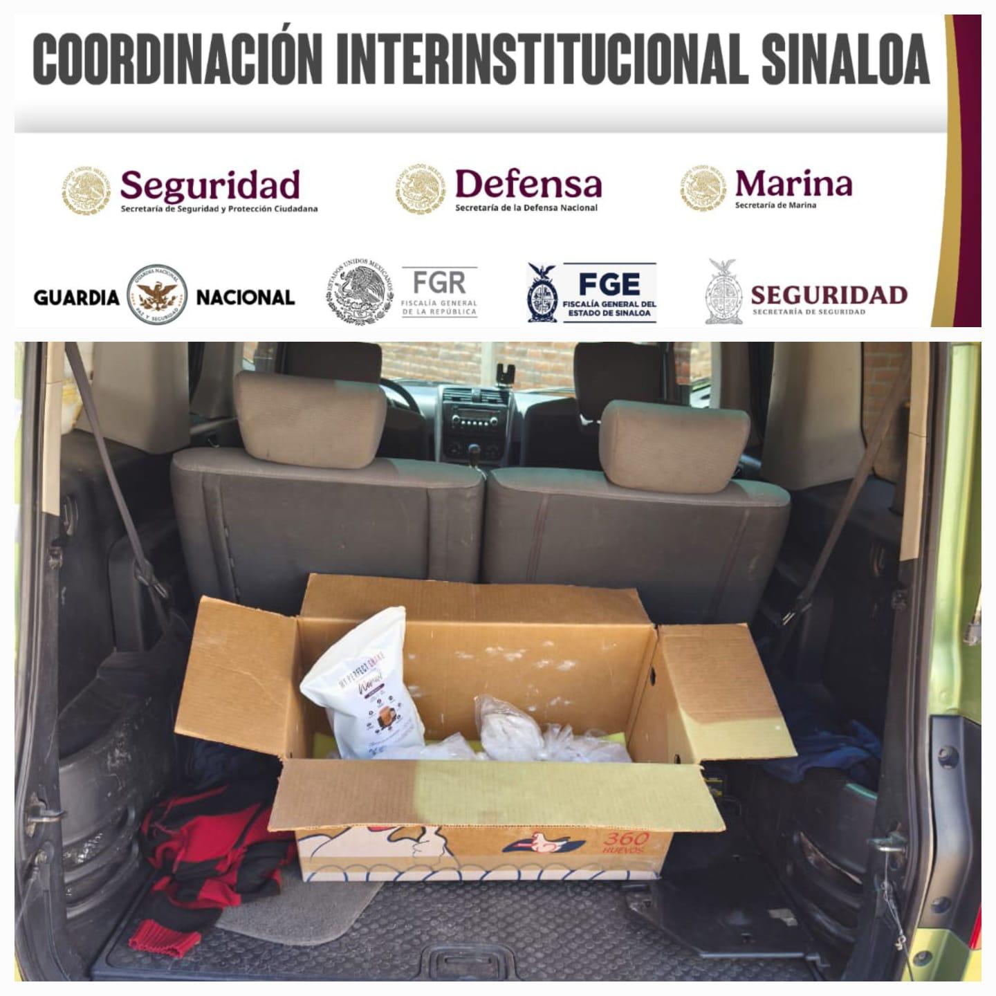 $!Aseguran a 5 civiles, droga y un vehículo en Carrizalejo, en Culiacán