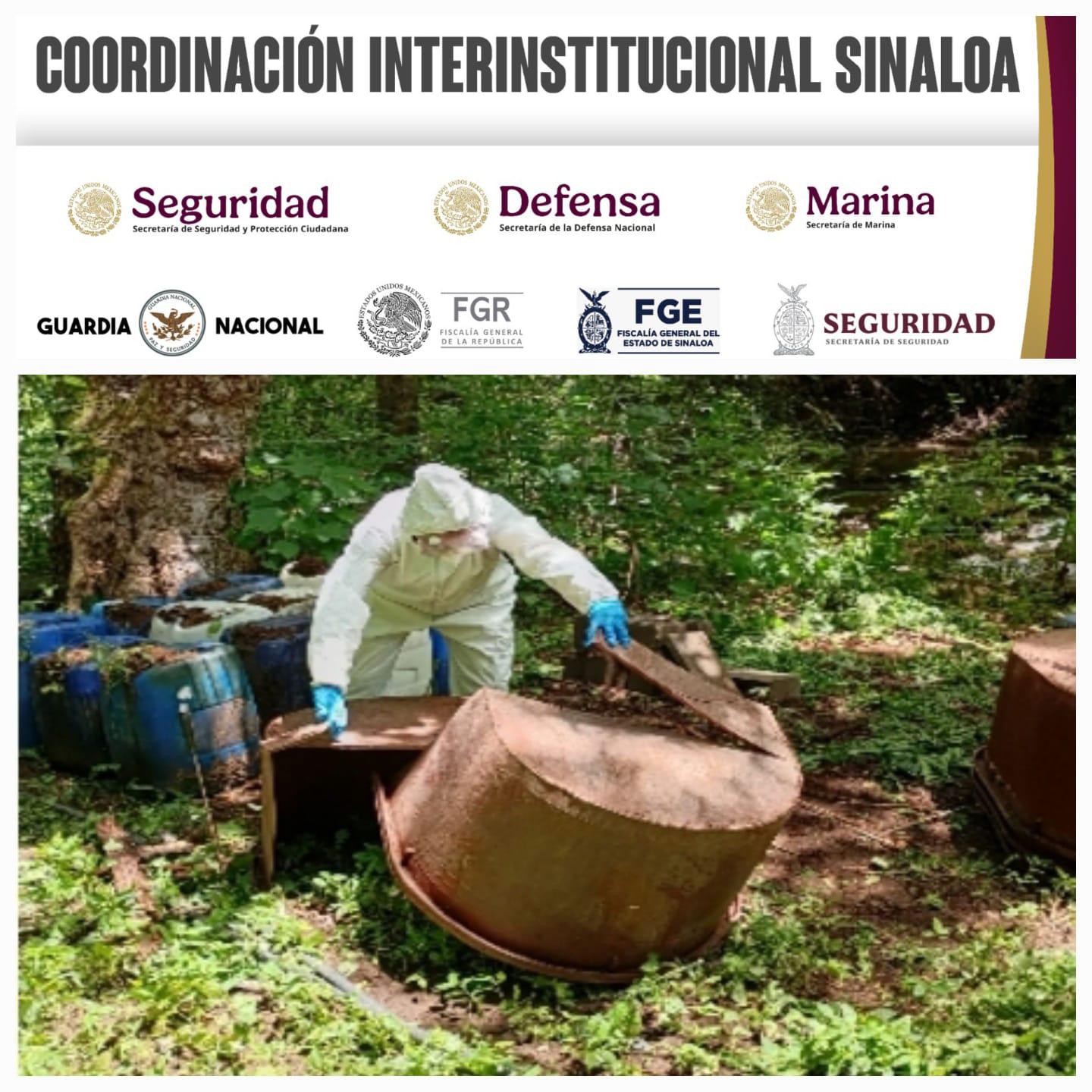 $!Aseguran químicos y laboratorios inactivos en Culiacán, Elota y Cosalá