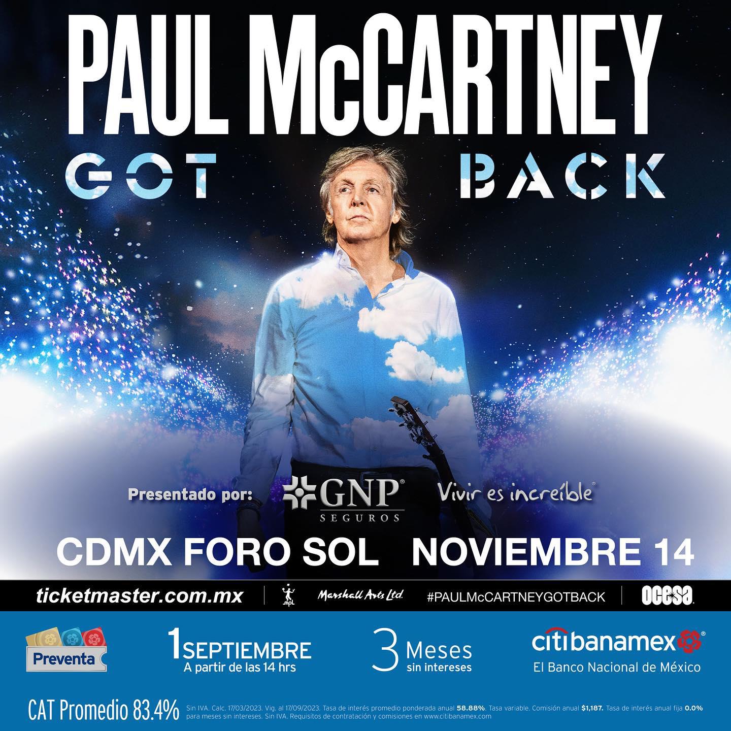 $!Confirman concierto de Paul McCartney en México