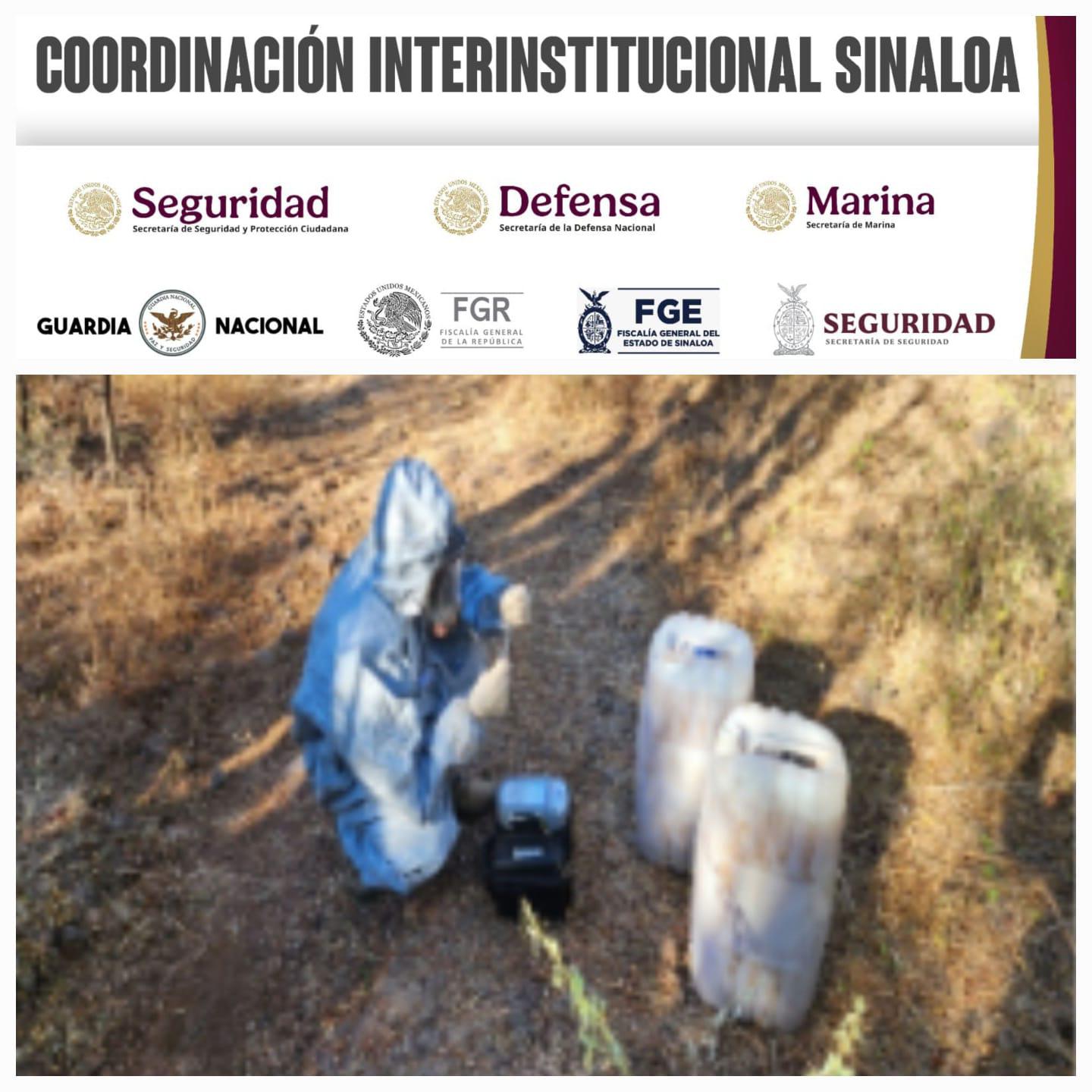 $!Inhabilitan un laboratorio de drogas sintéticas en operativos en Sinaloa