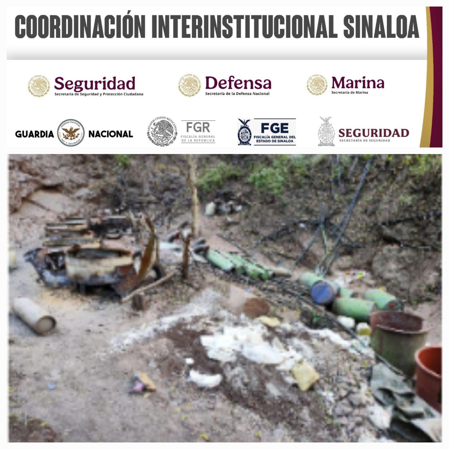 $!Inhabilitan un laboratorio de drogas sintéticas en operativos en Sinaloa