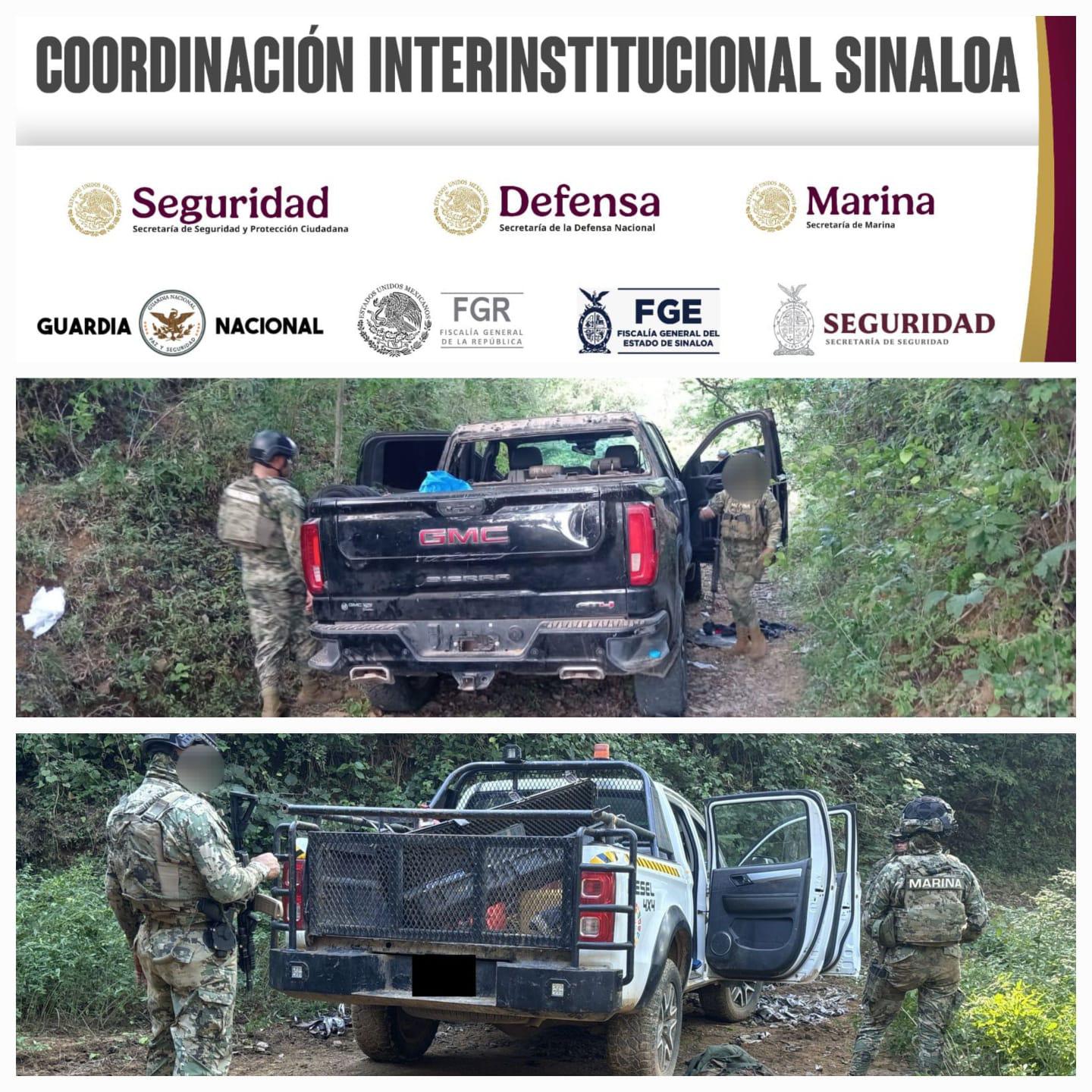 $!Marina detiene a 2 personas y asegura 2 vehículos en Copala, Concordia