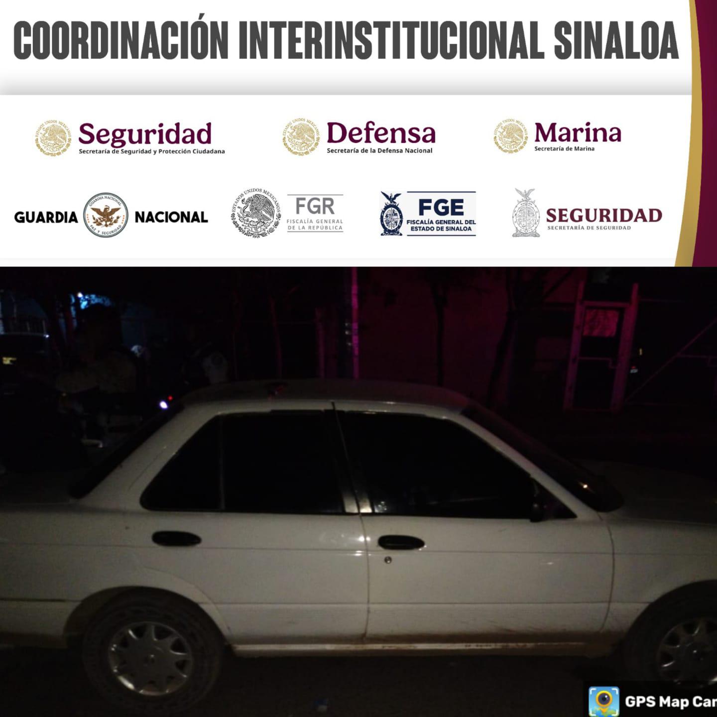 $!En Culiacán, detienen a una mujer y dos hombres armados mientras manejaban un vehículo robado