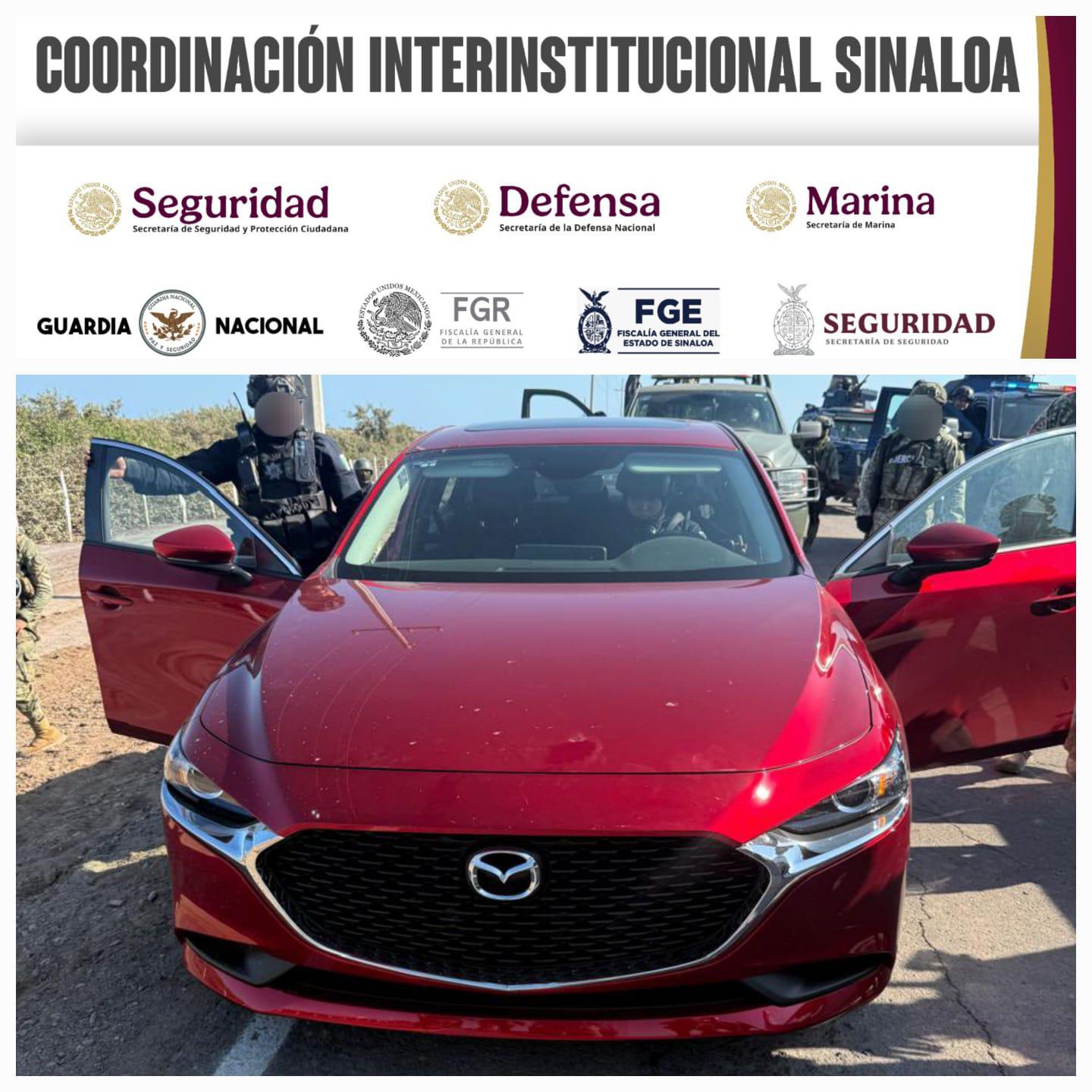 $!Detienen a 2 hombres y a un menor de edad, además aseguran arsenal, granadas y unidades blindadas en Navolato