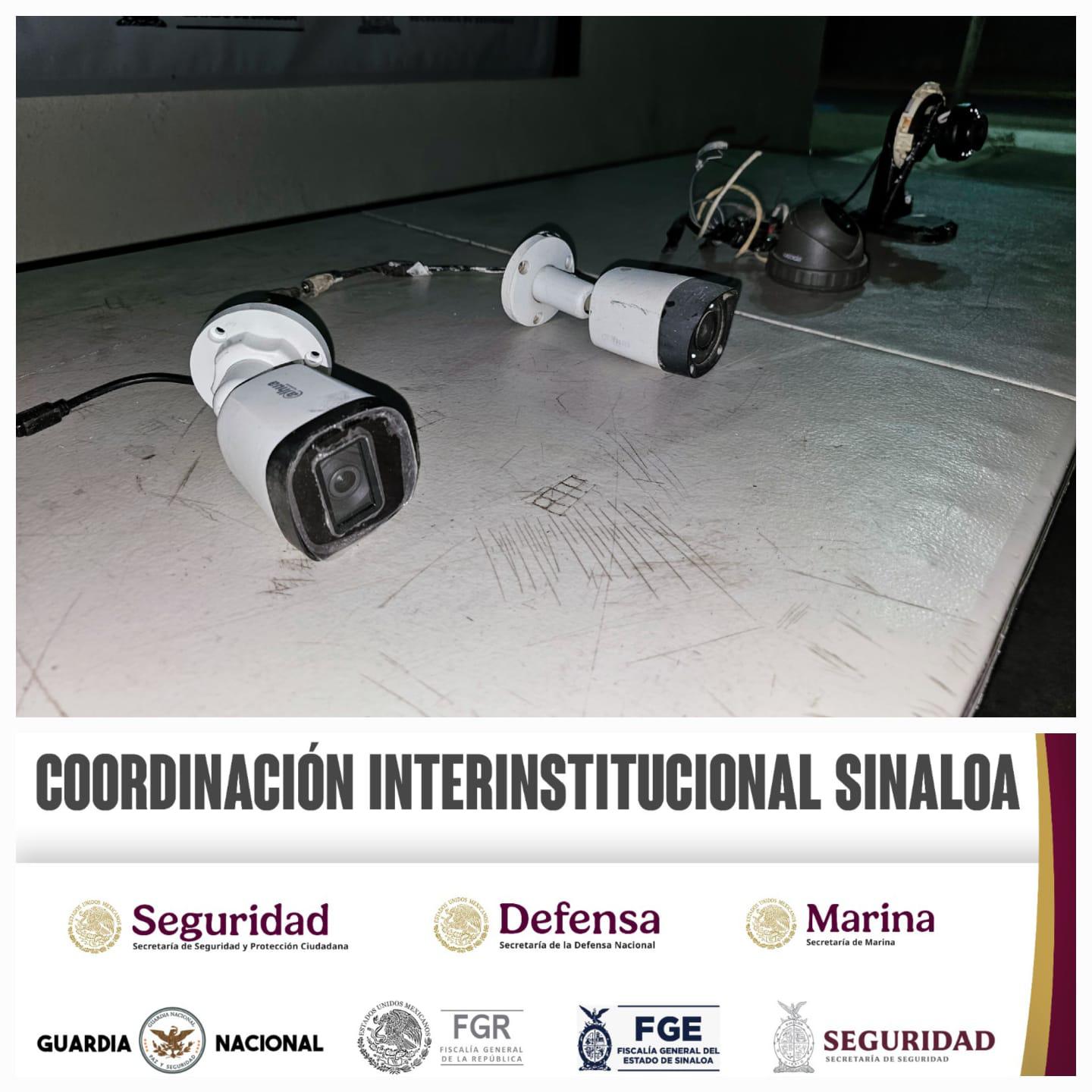 $!En Culiacán, retiran 4 equipos de videovigilancia de crimen organizado
