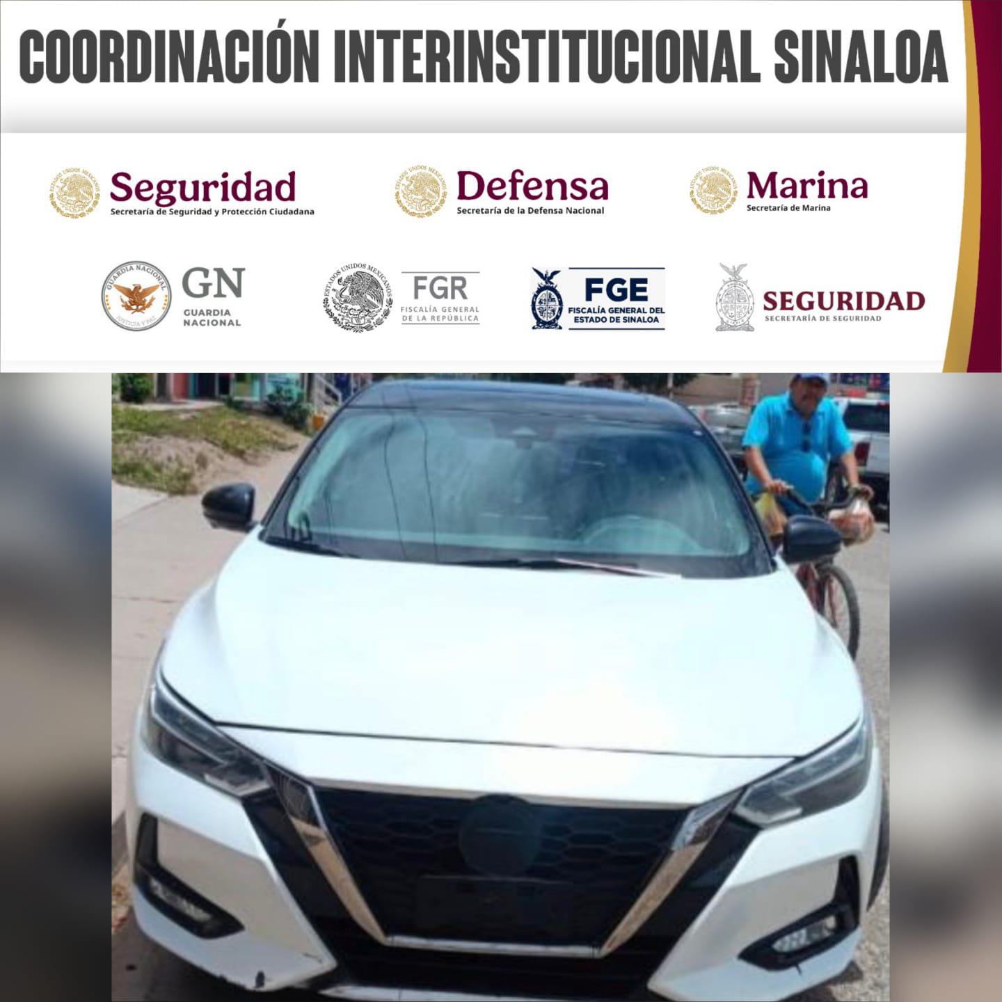 $!Aseguran dos automóviles con reporte de robo en la sindicatura de Costa Rica, Culiacán