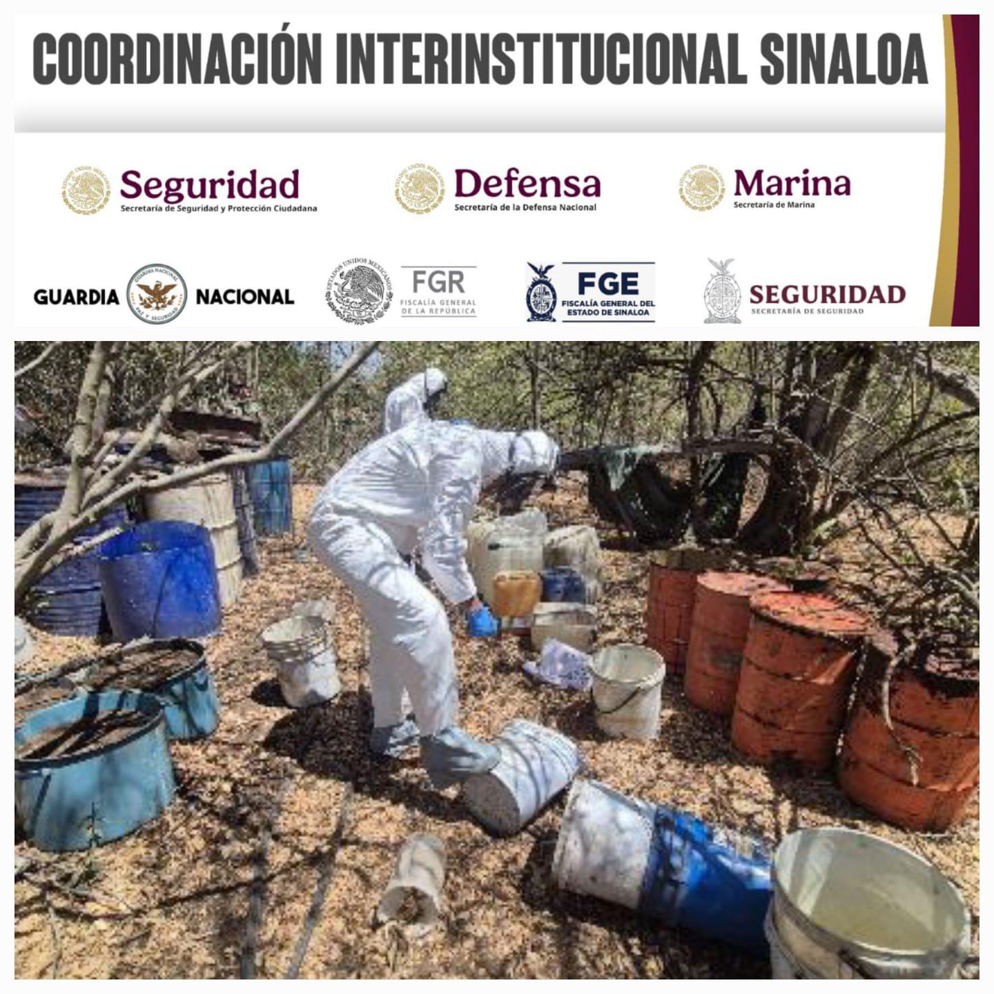 $!Desmantelan 19 laboratorios clandestinos de droga en Culiacán, Cosalá y Navolato