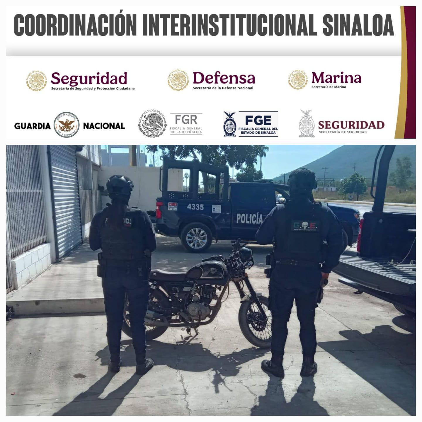 $!Recuperan una camioneta y una motocicleta robadas en diferentes puntos de Culiacán