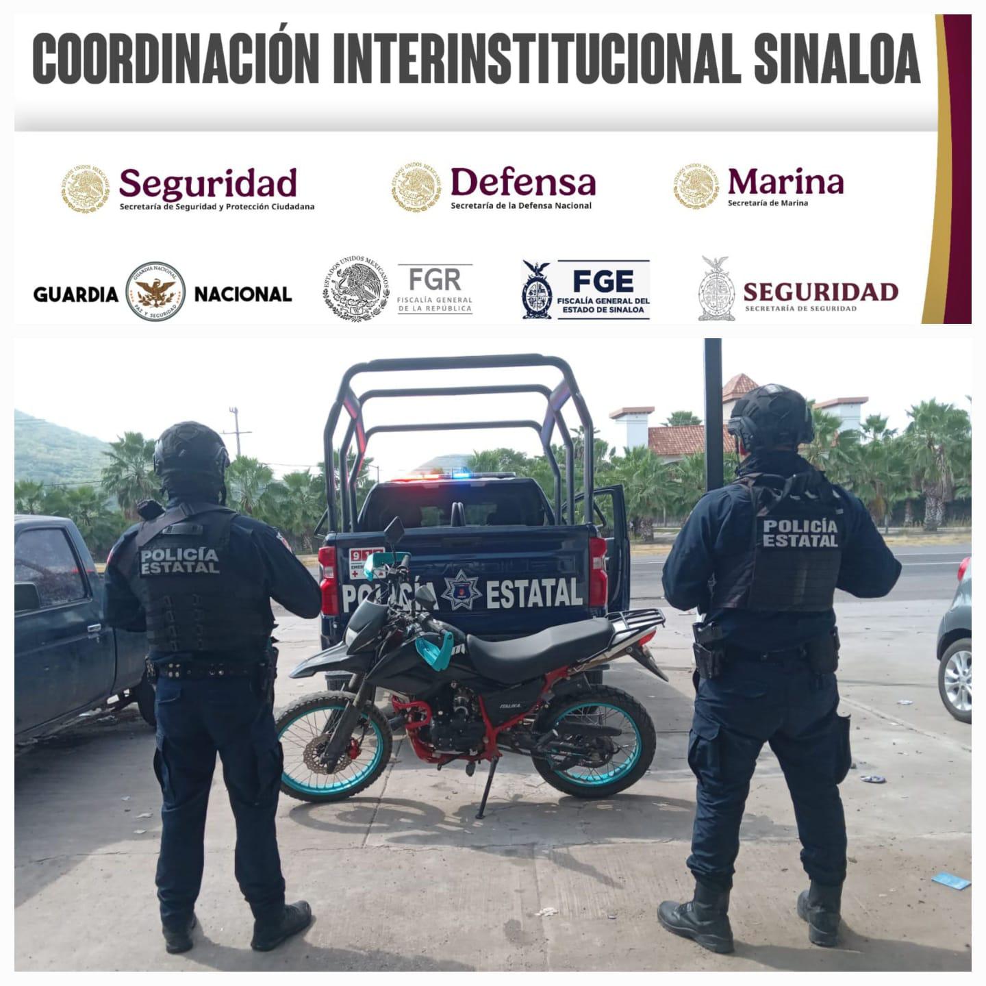 $!Aseguran dos automóviles y una motocicleta robadas en diferentes sectores de Culiacán