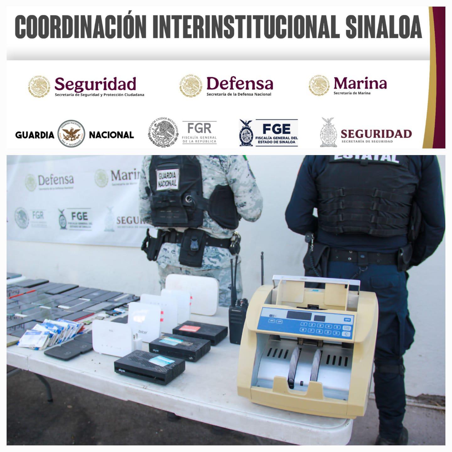 $!Aseguran armas, drogas y 120 mil pesos en operativo al interior del penal de Aguaruto