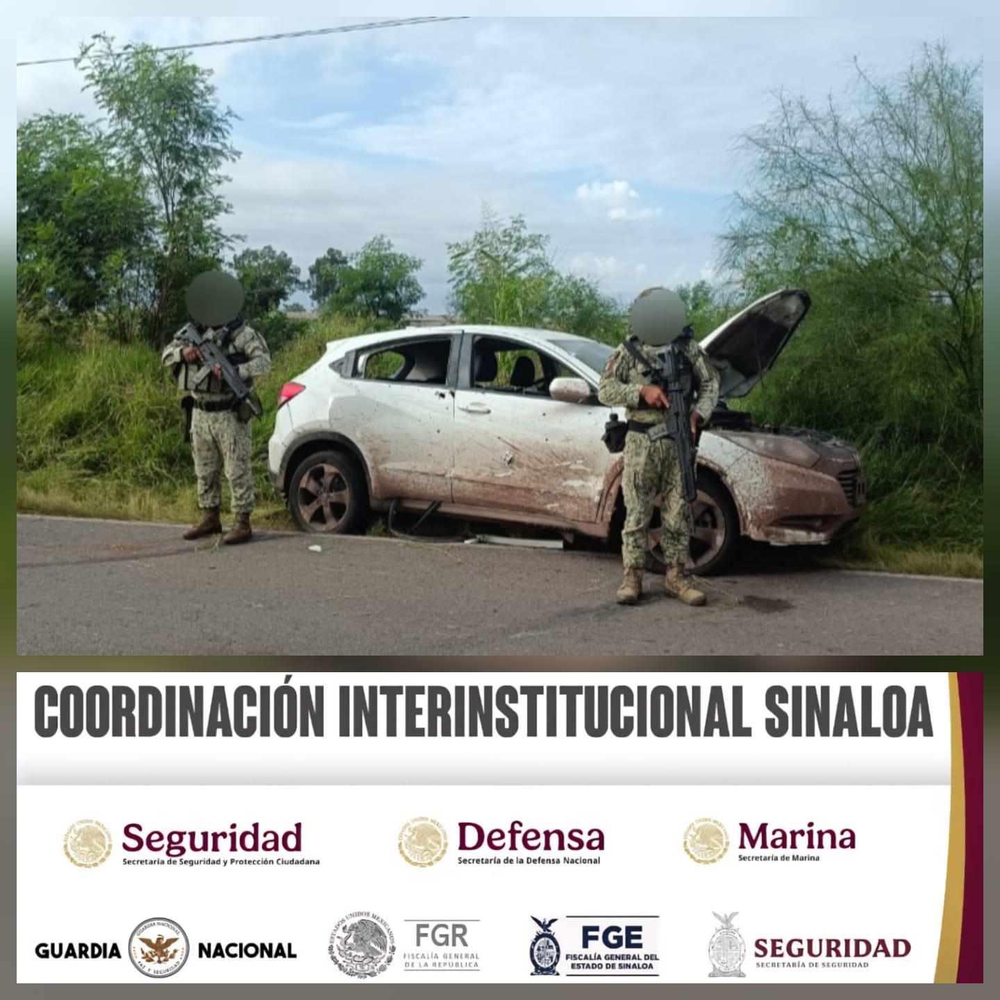 $!Ejército asegura vehículos y explosivos en El Tamarindo y Culiacancito