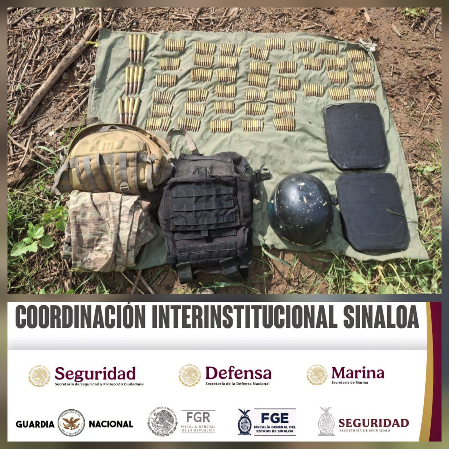 $!Ejército asegura armas, municiones y droga en Culiacán y Rosario