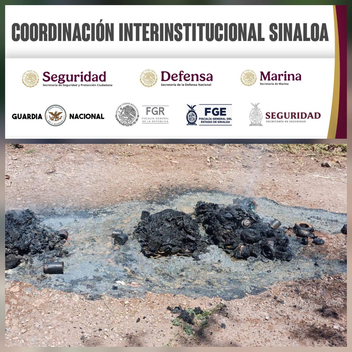 $!Destruyen equipo y material para explosivos asegurado en Culiacán