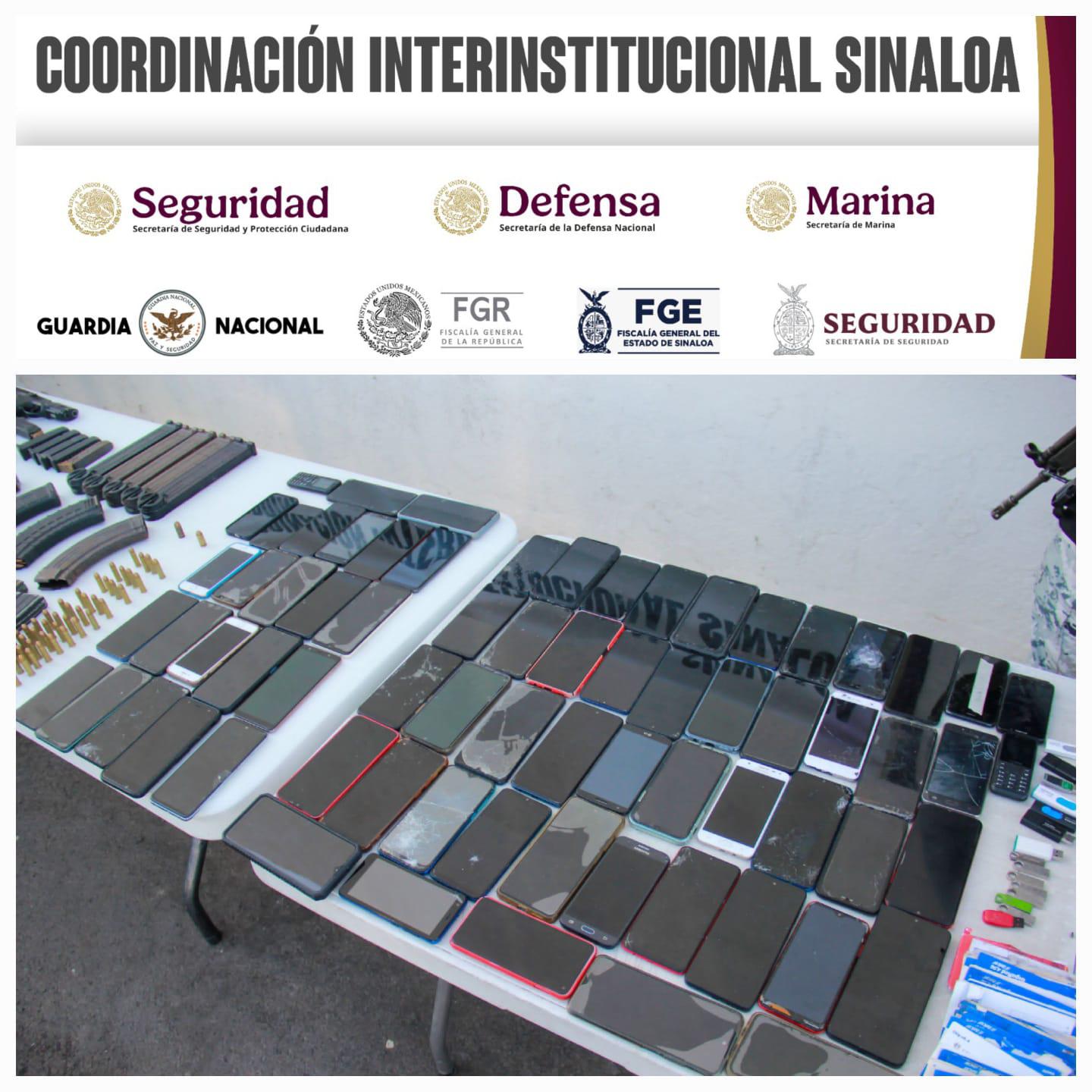 $!Aseguran armas, drogas y 120 mil pesos en operativo al interior del penal de Aguaruto