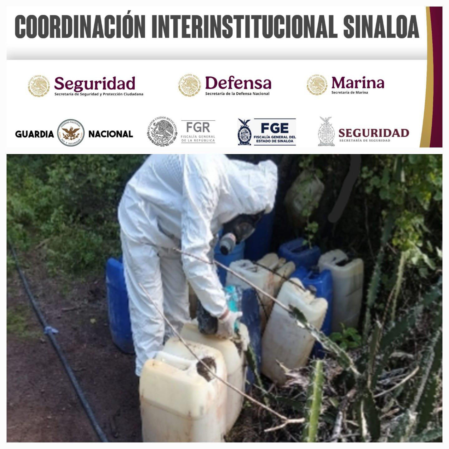 $!Aseguran químicos y laboratorios inactivos en Culiacán, Elota y Cosalá