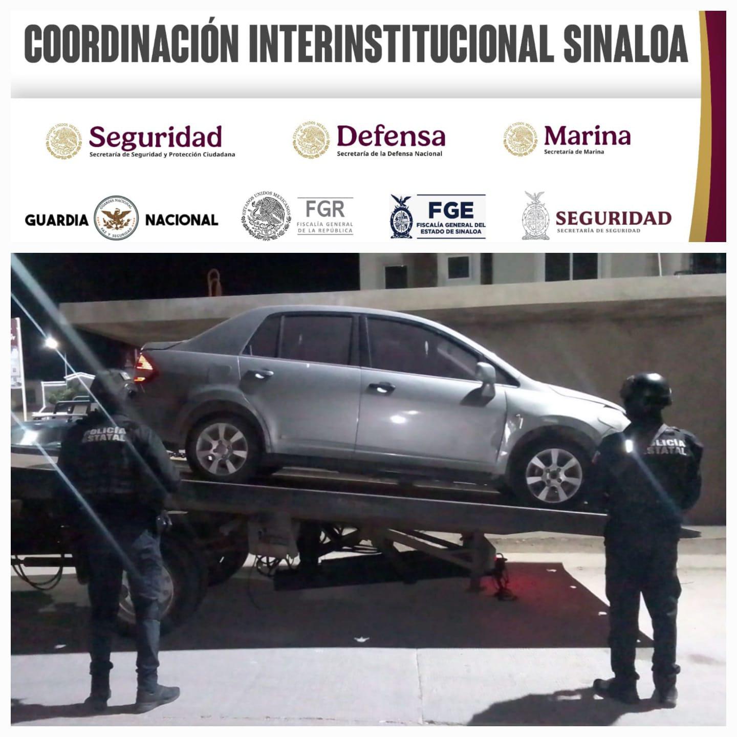 $!Aseguran tres vehículos en diferentes puntos de Culiacán; dos de ellos contaban con reporte de robo