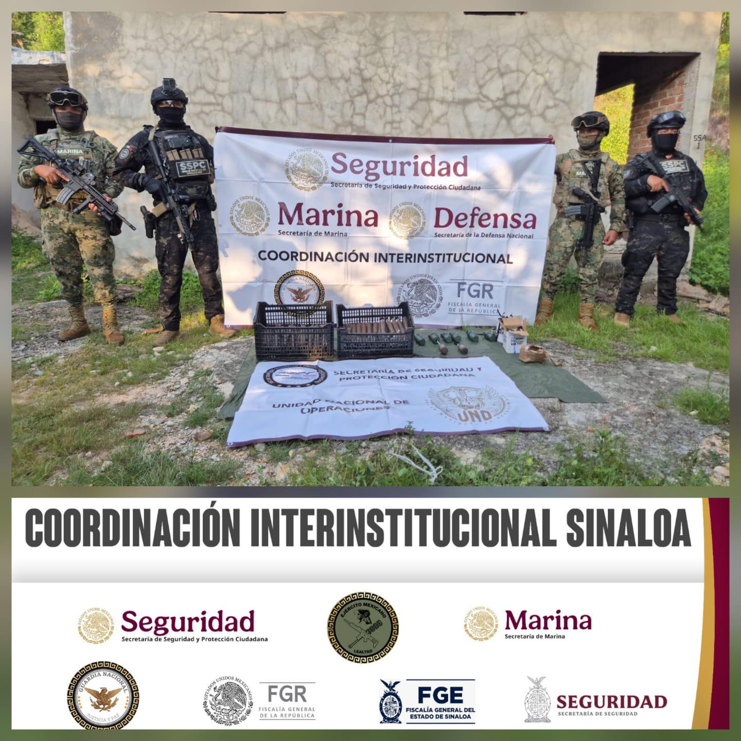 $!Detiene Marina a cinco personas, asegura armas, drogas y vehículos tras operativos en Sinaloa