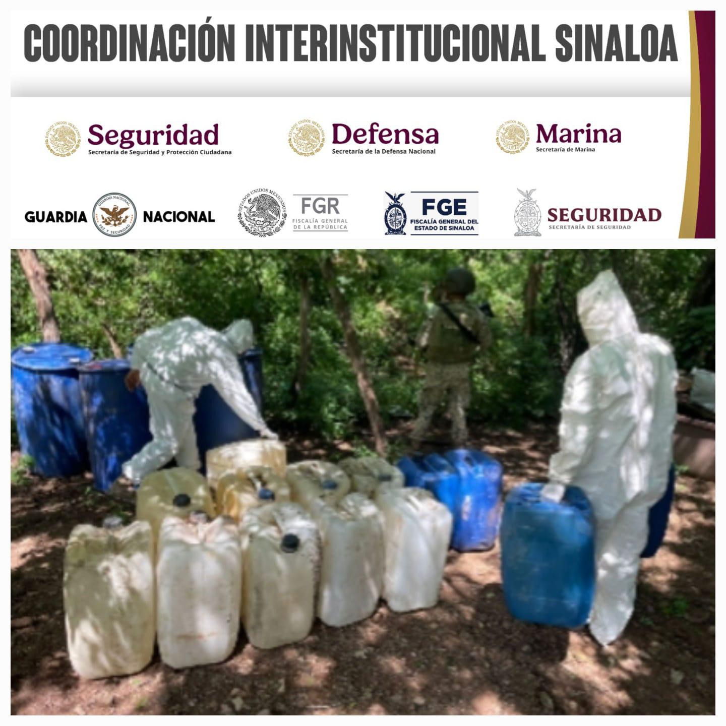 $!Aseguran químicos y laboratorios inactivos en Culiacán, Elota y Cosalá