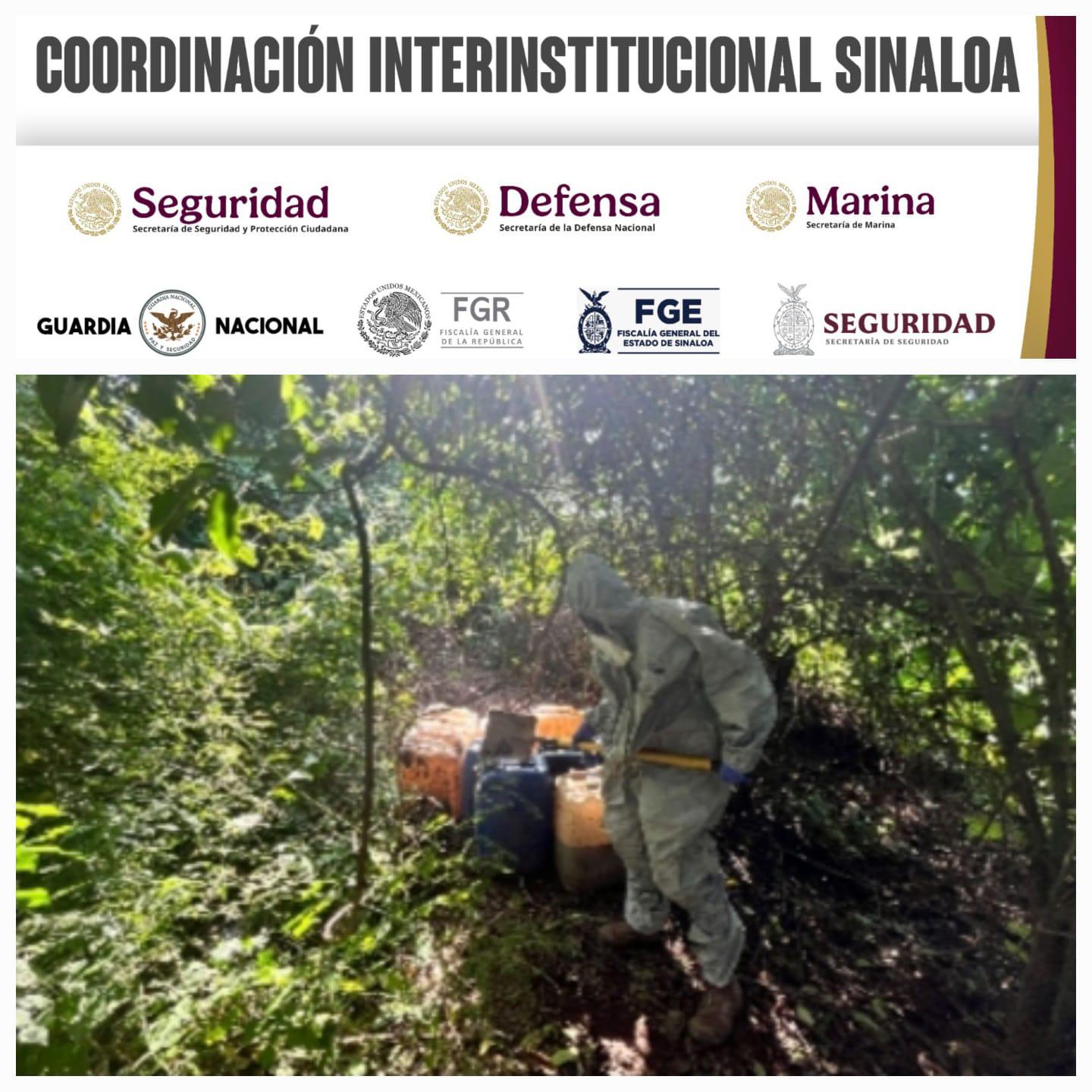 $!Aseguran químicos y laboratorios inactivos en Culiacán, Elota y Cosalá