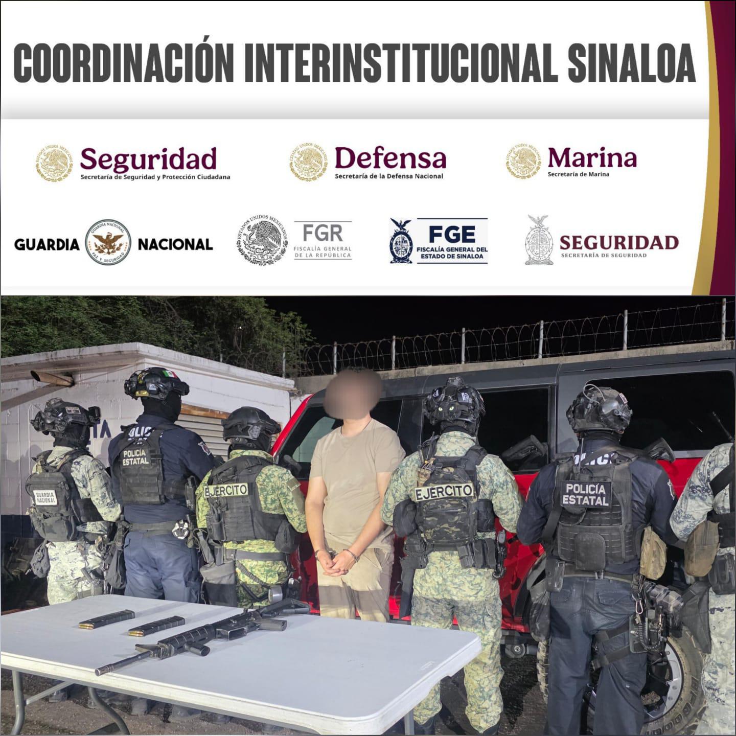 $!Detienen a hombre armado con fusil M4 y le aseguran una camioneta Bronco, en Culiacán
