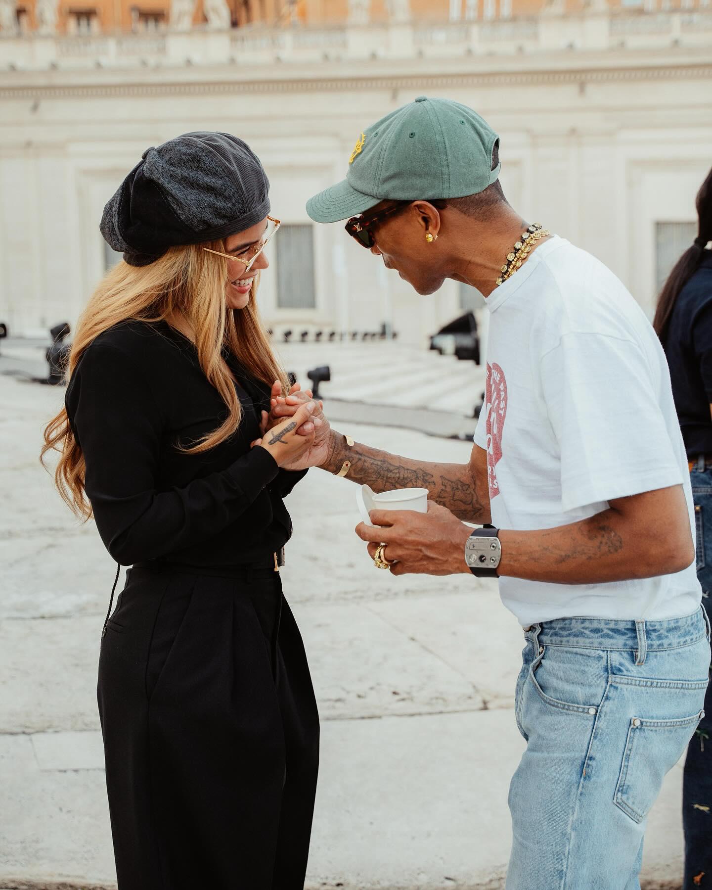 $!La Bichota con Pharrell Williams.