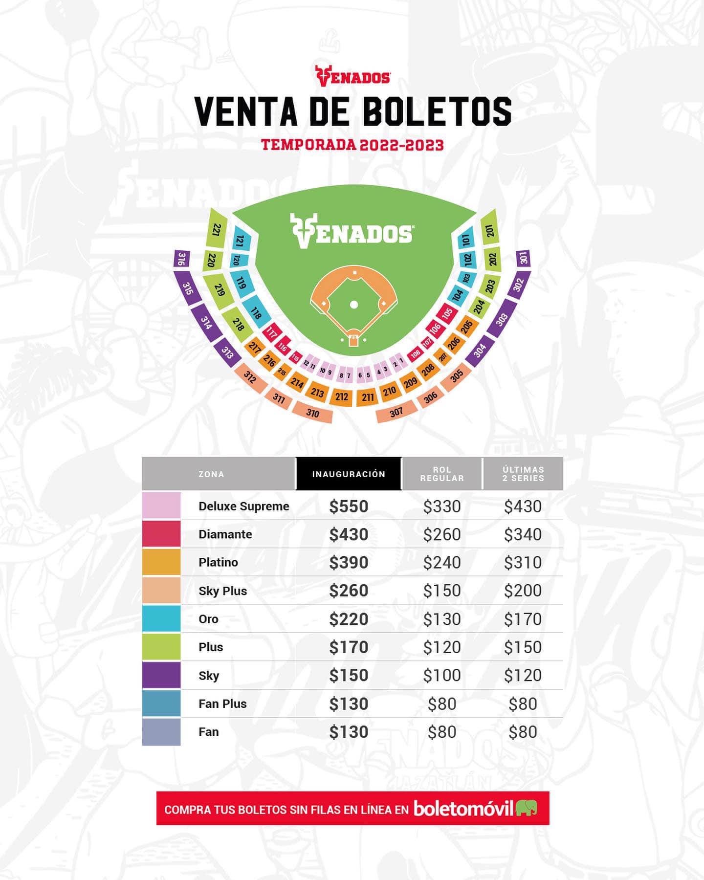 Venados inicia la venta de boletos para su Gran Inauguración de temporada