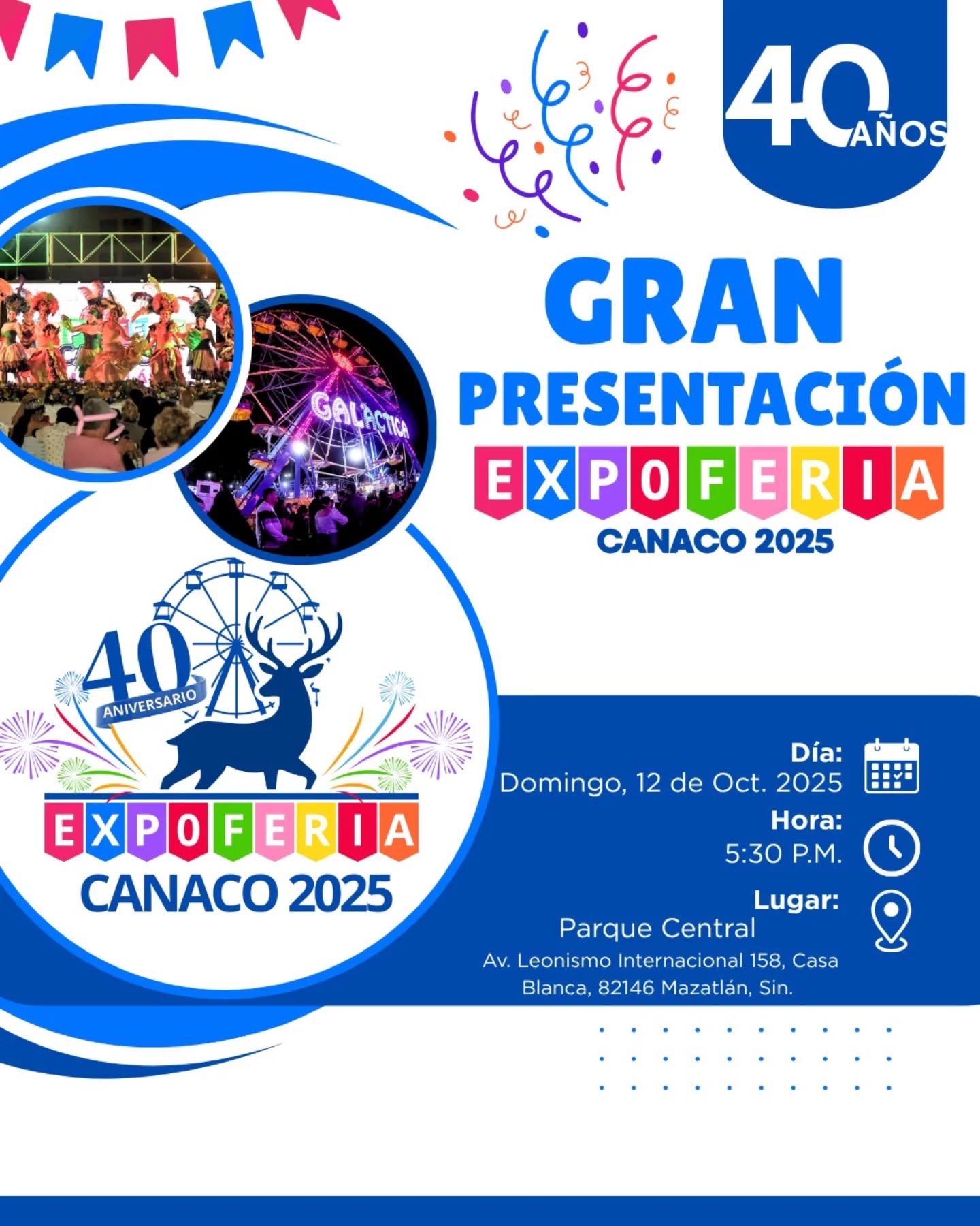 $!Presentarán hoy domingo a las 17:30 horas a candidatas y elenco para la Expoferia Canaco Mazatlán 2025