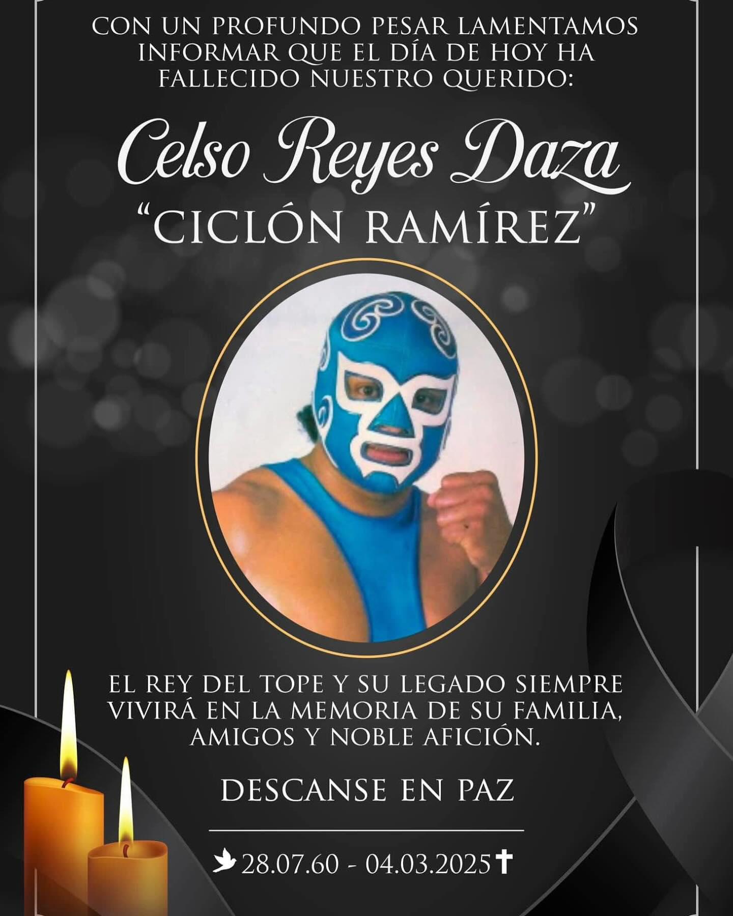 $!Fallece Ciclón Ramírez, leyenda de la lucha libre mexicana, a los 64 años