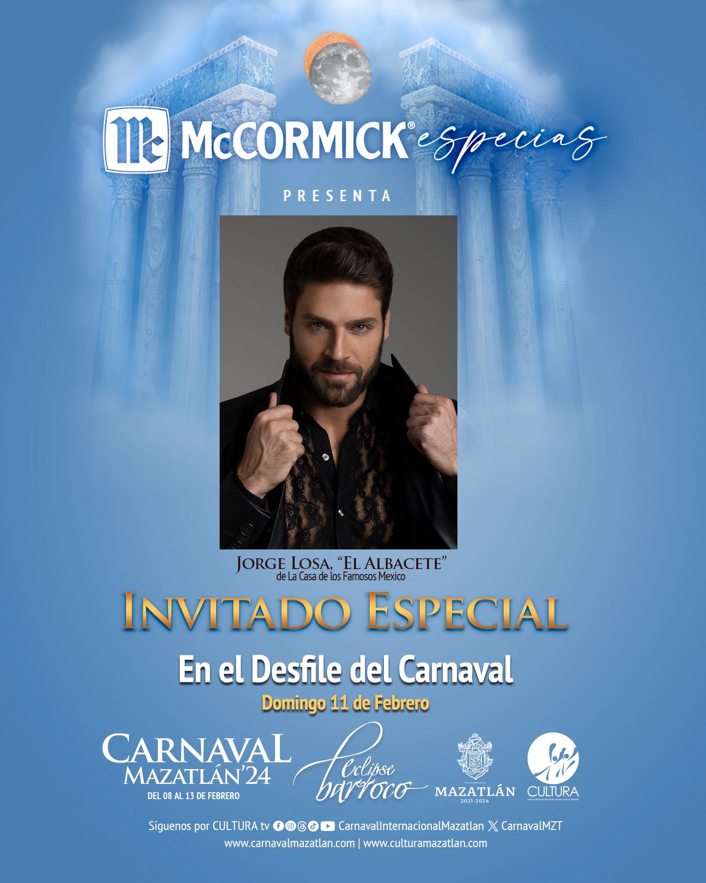 $!Este domingo, el actor Jorge Losa participará en el desfile de Carnaval
