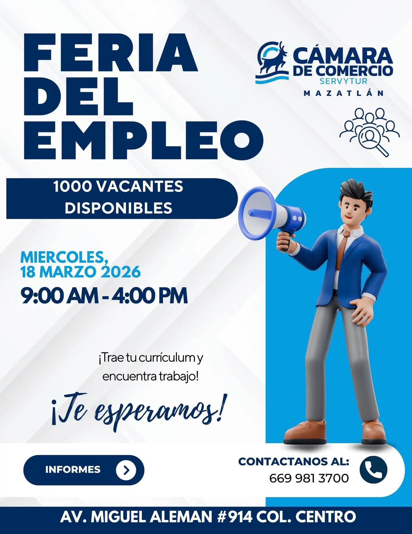 $!Comerciantes anuncian Feria del Empleo con más de mil vacantes para Semana Santa y Pascua
