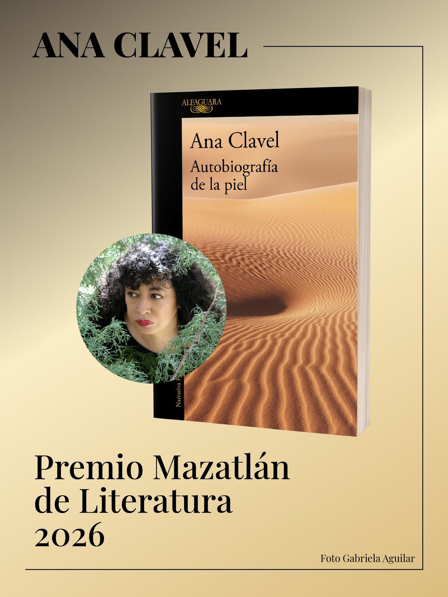 $!Con su obra ‘Autobiografía de la piel’, la escritora Ana Clavel será reconocida con el el premio Mazatlán de Literatura en la Velada de las Artes.