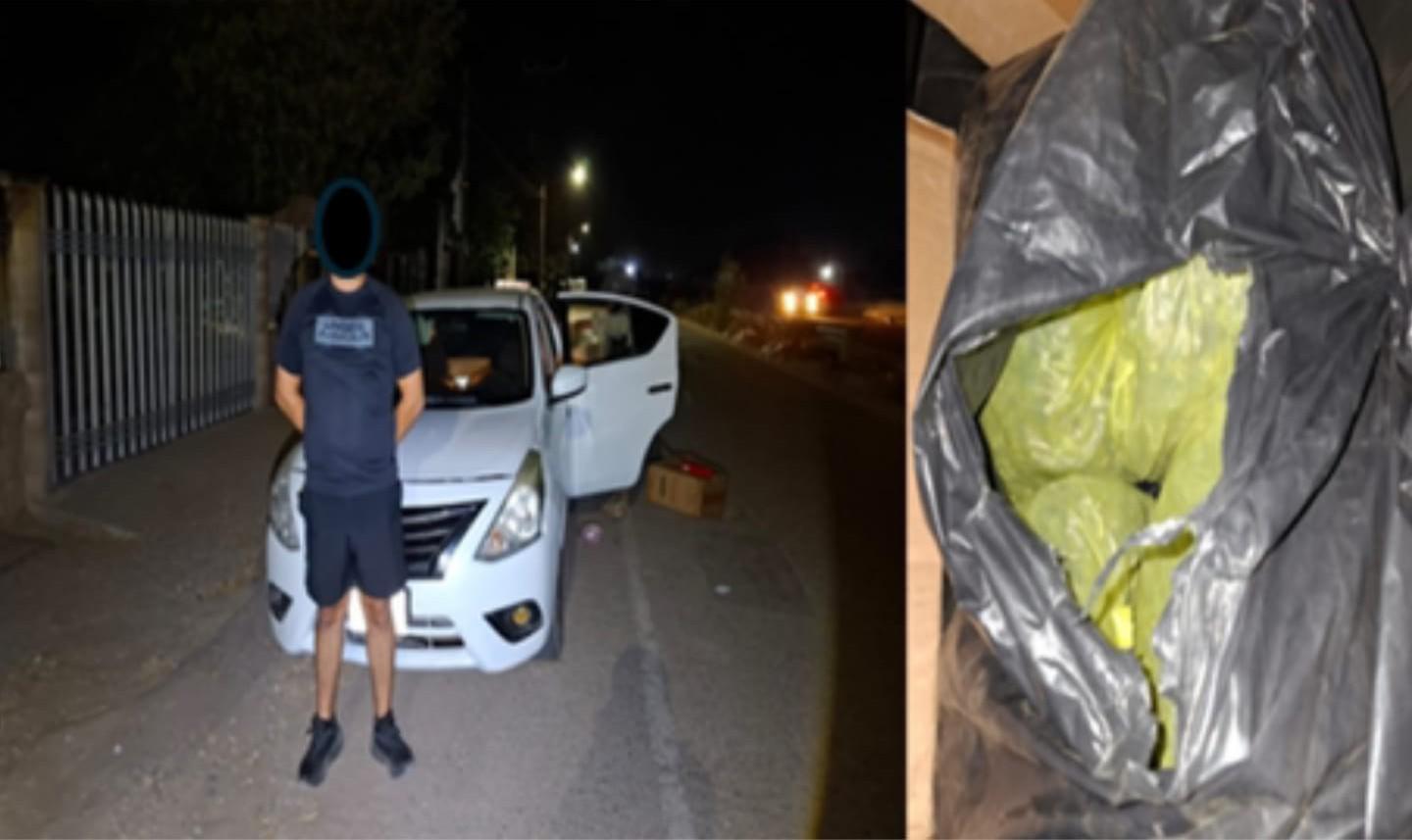 $!Detienen a dos hombres con armas y dosis de sustancias ilícitas en Culiacán