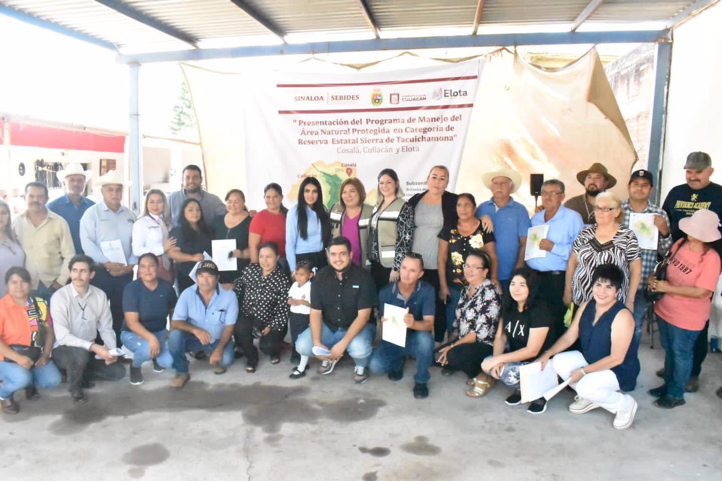 $!Presentan en Elota Plan de Manejo del Área Natural Protegida Sierra de Tacuichamona