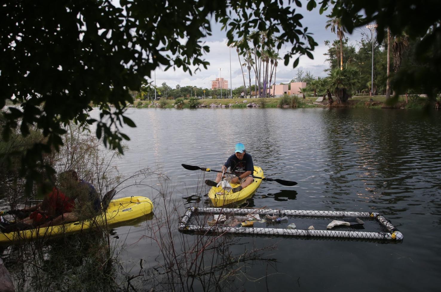 $!Realizan limpieza y dan un respiro a la Laguna del Camarón en Mazatlán