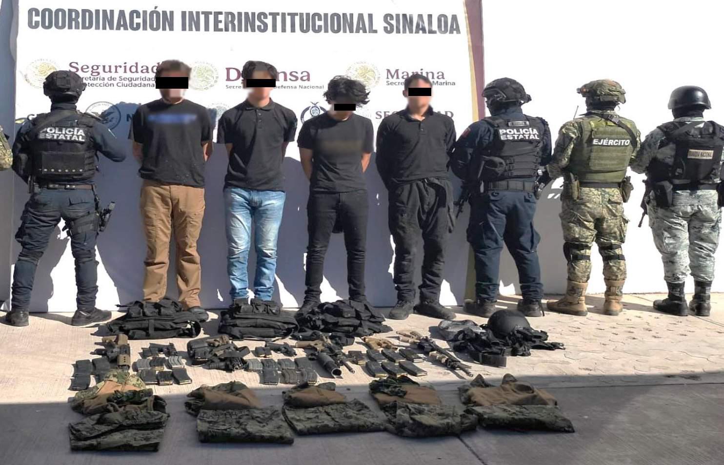 $!Decomisan vehículos blindados, armas, artefactos explosivos para dron, droga y ponchallantas en Sinaloa