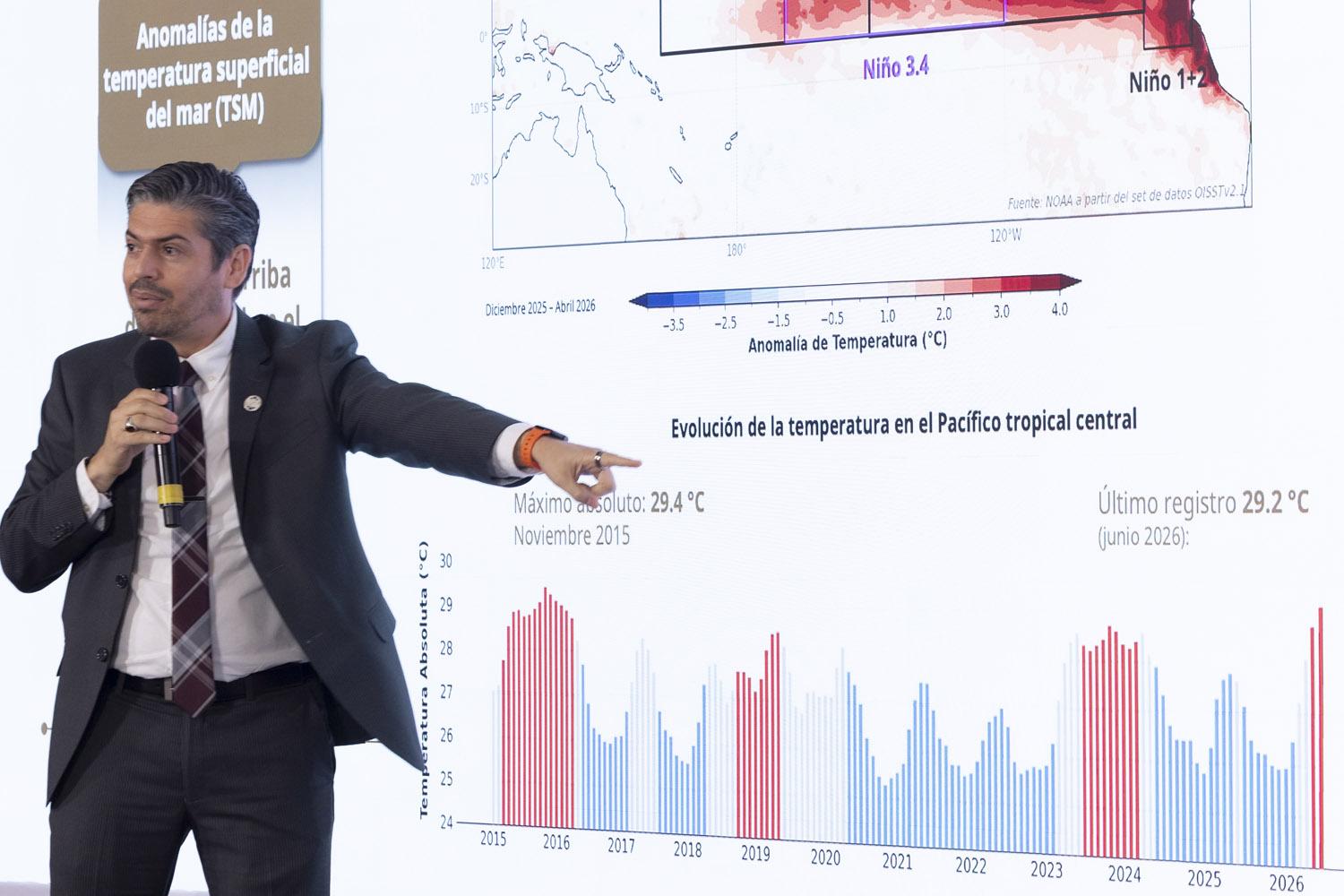 $!Fabián Vázquez Romaña, coordinador general del Servicio Meteorológico Nacional.
