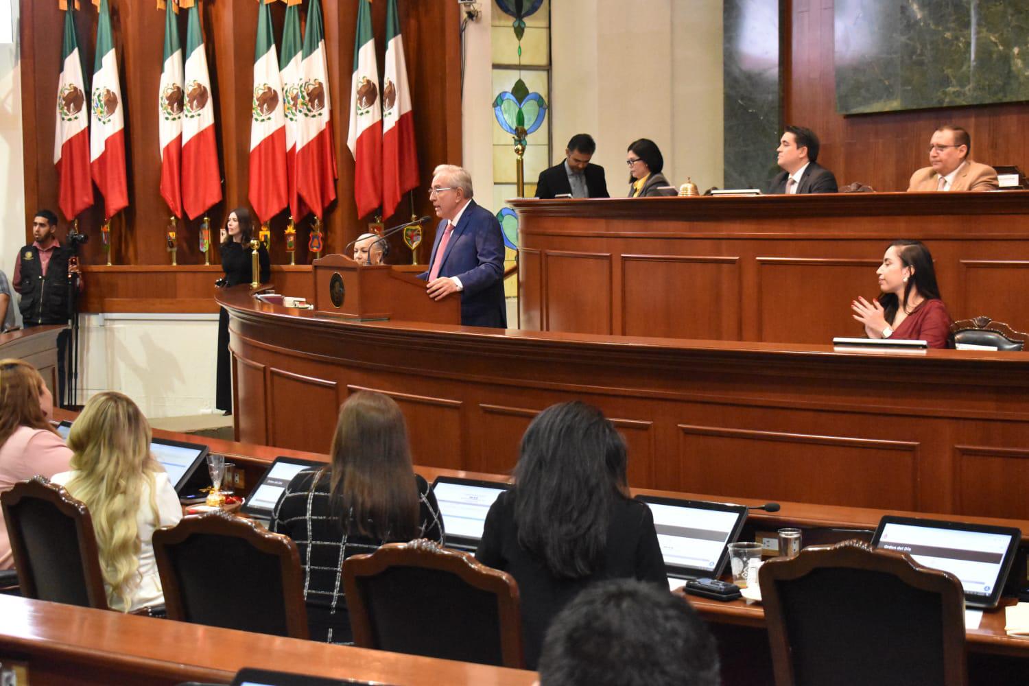 $!Ahora sí, Rocha Moya comparece ante el Congreso por Informe de Gobierno