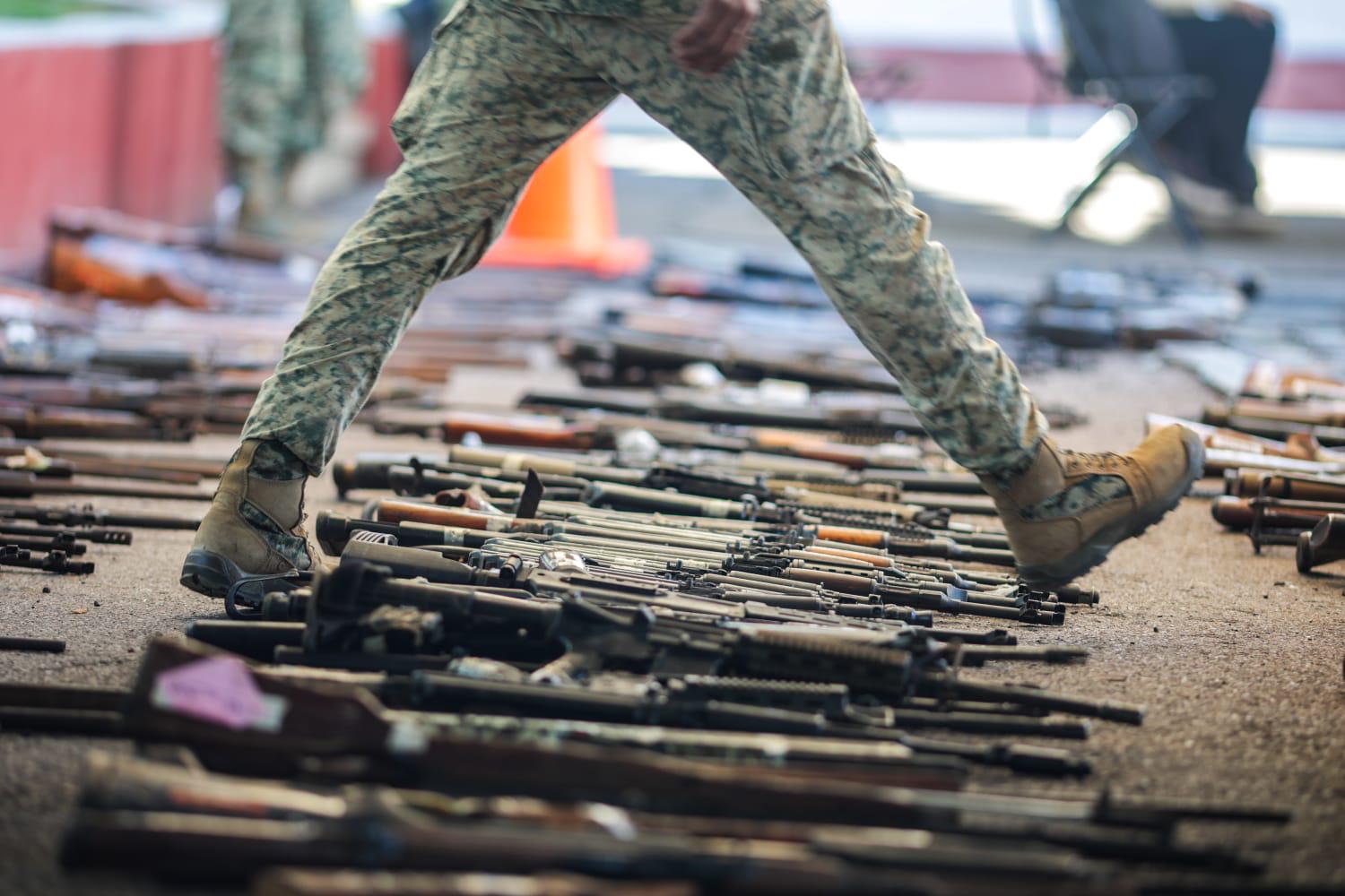 $!Destruyen 922 armas y más de 190 mil municiones decomisados en Sinaloa; al acto no acude el Secretario de Seguridad