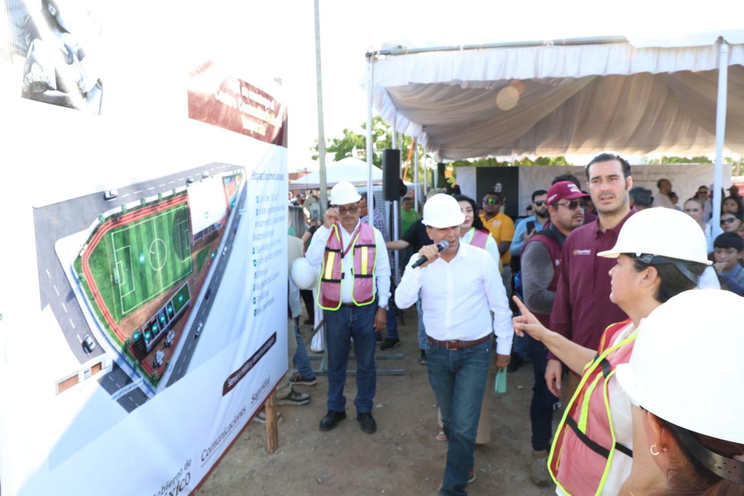 $!Inician construcción del Centro Comunitario ‘México Imparable’ en Mazatlán