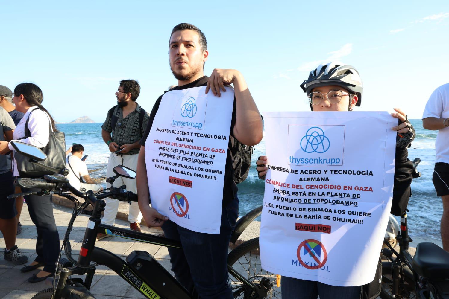 $!Alzan la voz en Mazatlán contra plantas de amoniaco y metanol en Ohuira y Topolobampo