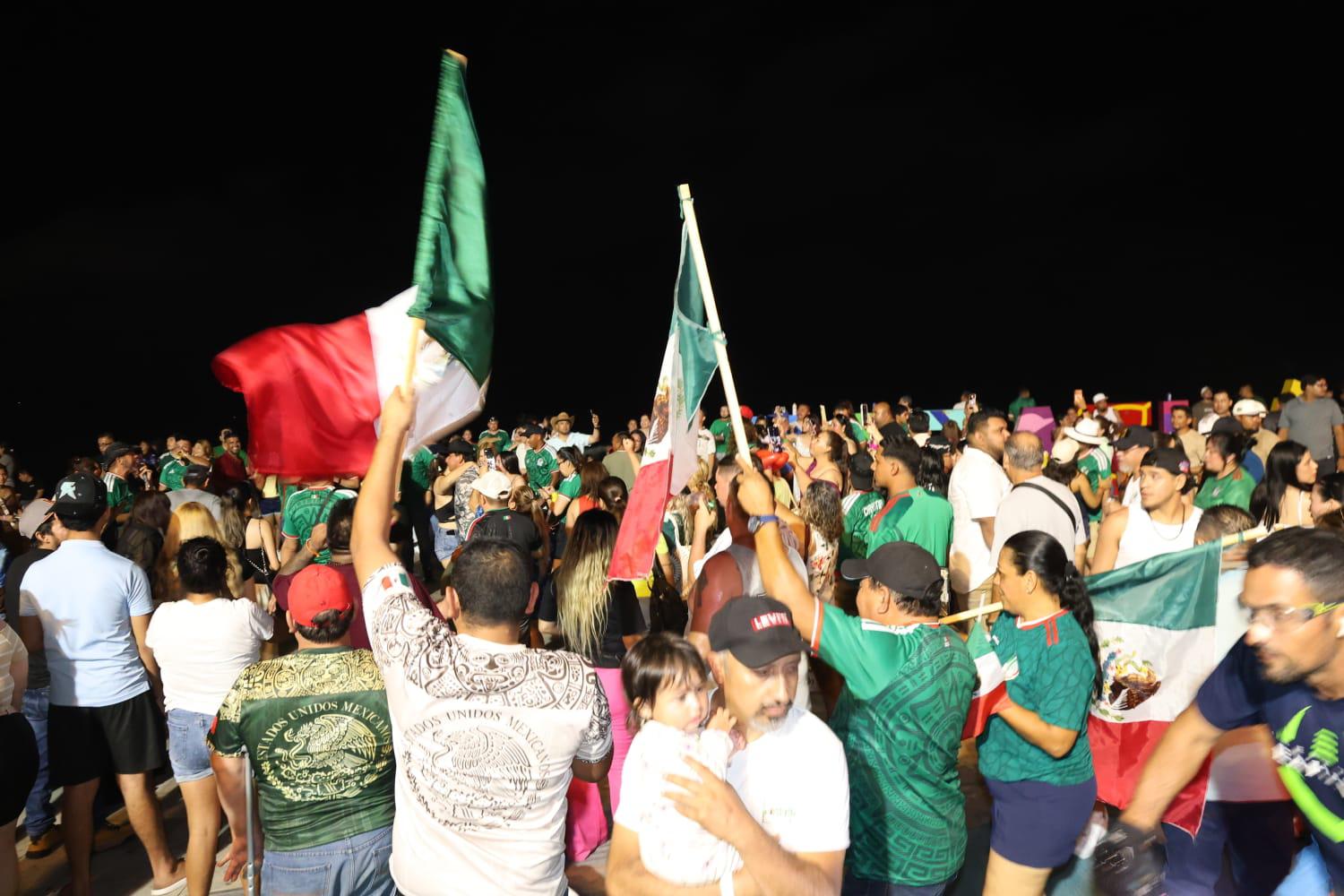 $!Vibra zona turística de Mazatlán con el triunfo de México en el Mundial 2026