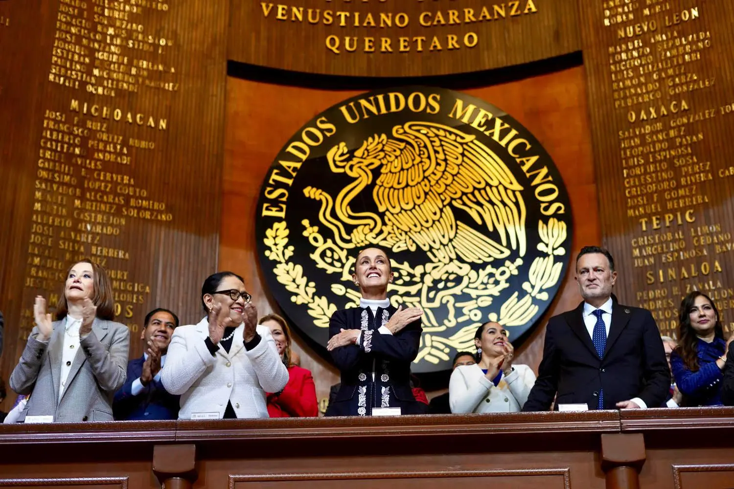 $!México no se doblega ni se vende, afirma Sheinbaum en Querétaro