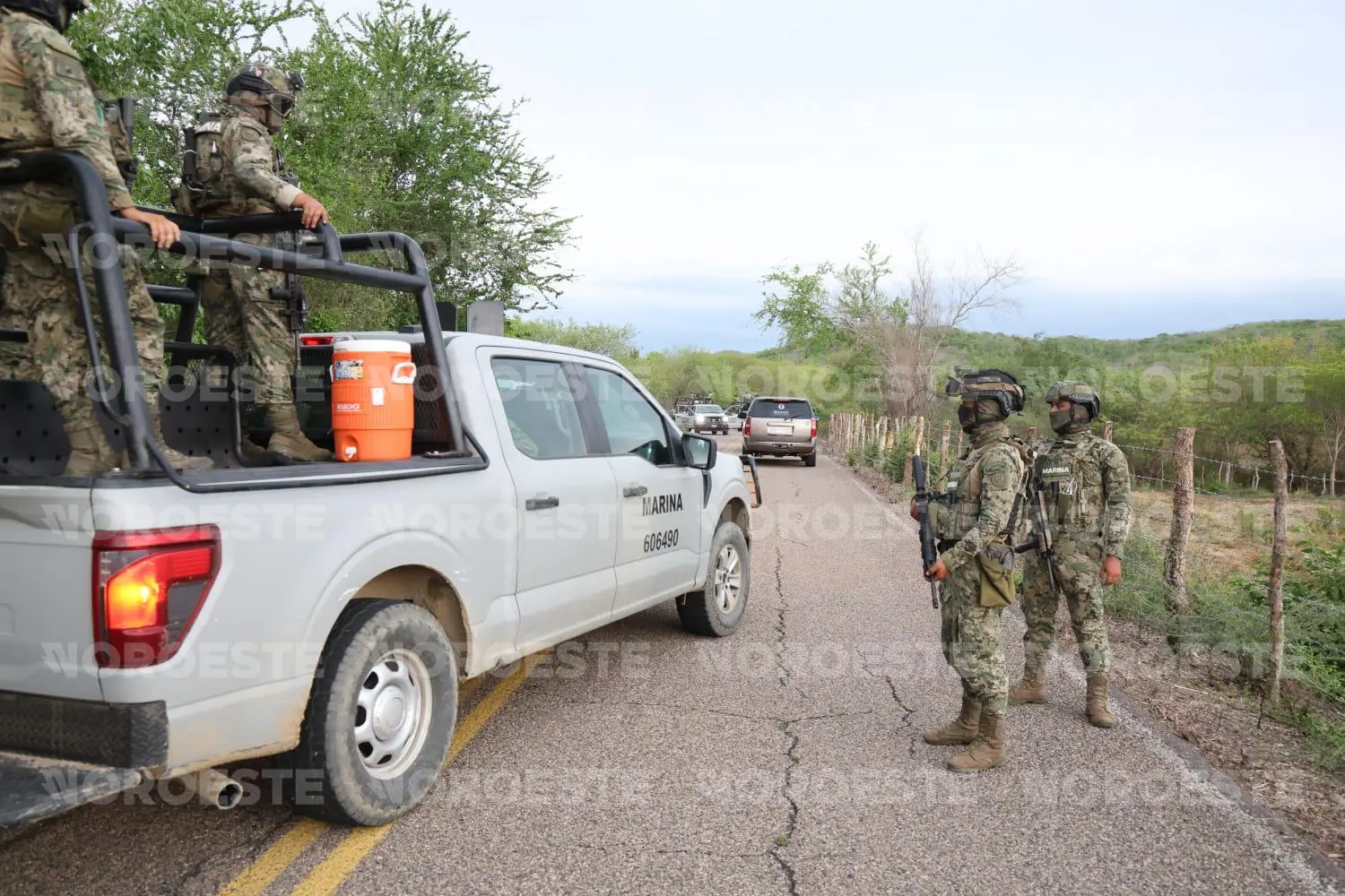 $!Confirma Marina un elemento muerto y tres más heridos tras ataque armado cerca de la Picachos