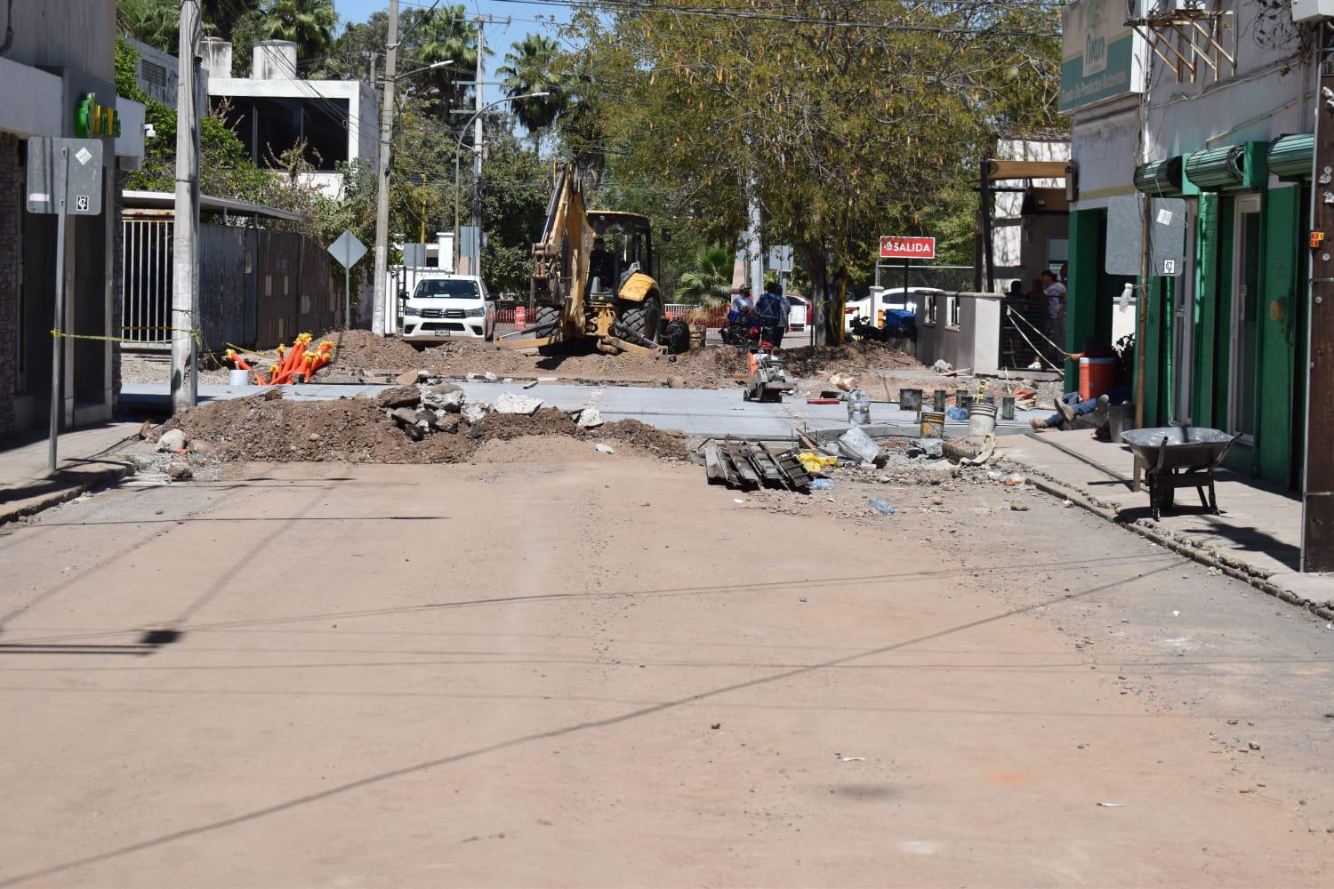 $!Se retrasa la obra en Zaragoza y Rubí, en el Centro de Culiacán
