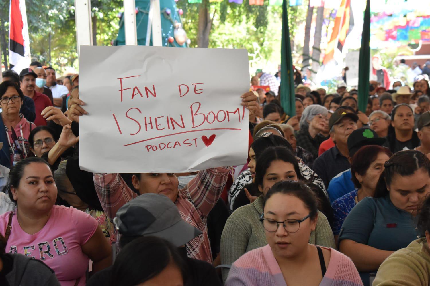 $!Reúne Sheinbaum a más de 2 mil en Guasave; ofrece beca universal para niños