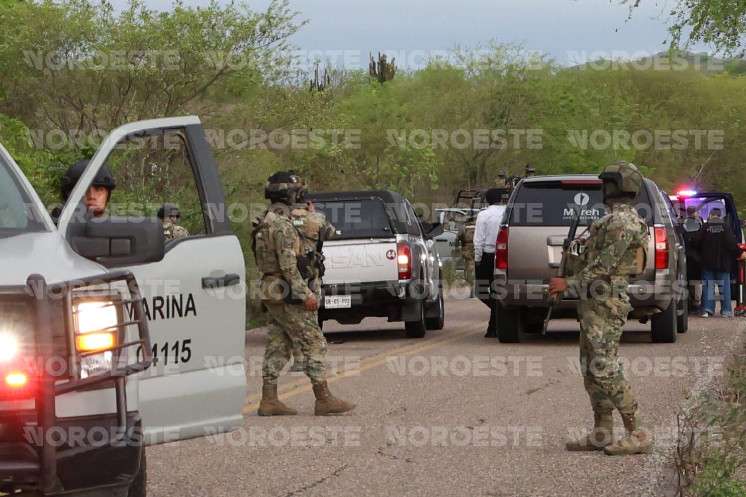 $!Confirma Marina un elemento muerto y tres más heridos tras ataque armado cerca de la Picachos