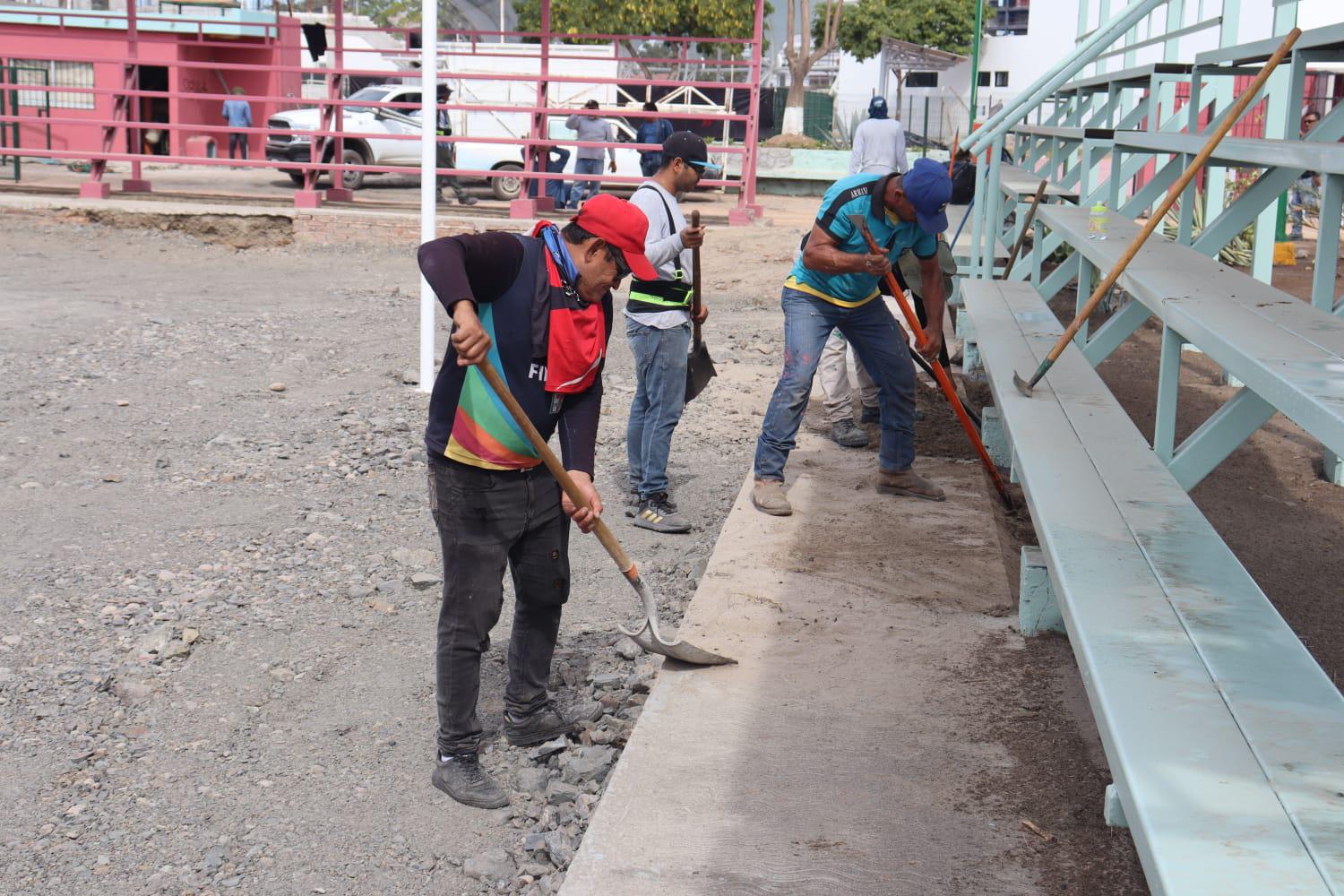 $!¡Llega la arena a canchas de voleibol de la Sahop!