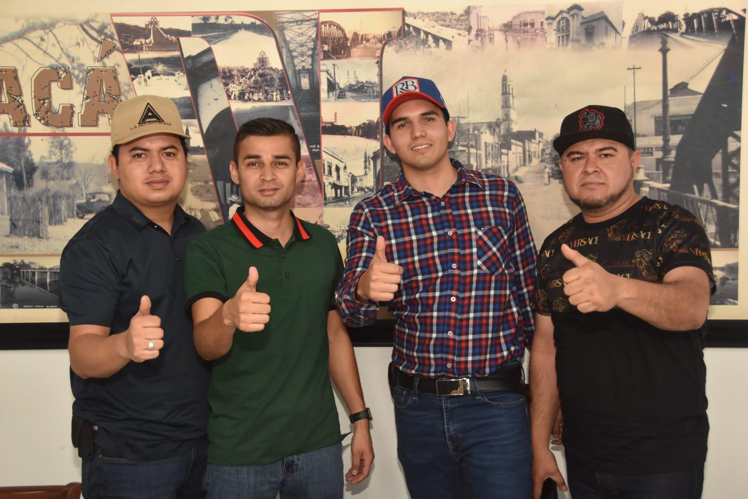 $!Óscar Manuel Rábago Meza, Juan Carlos Escalante Zamora, Bryan Josué López Meza y Moisés González Cázares integran La Advertencia.