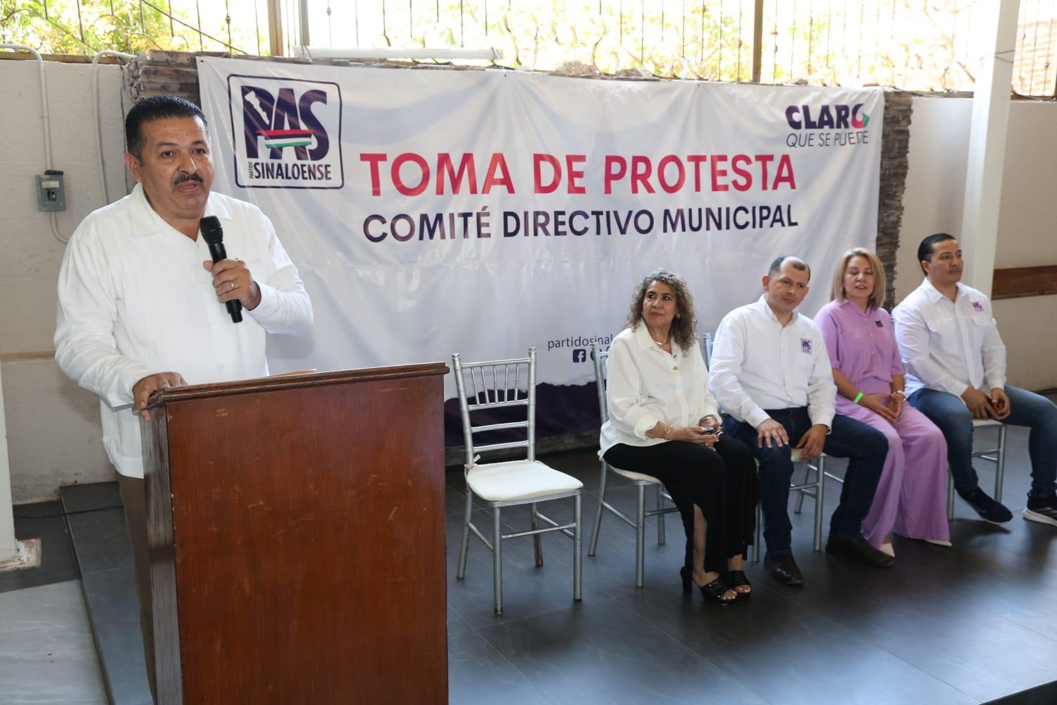 $!Asume Óscar Tirado la dirigencia del PAS en Mazatlán